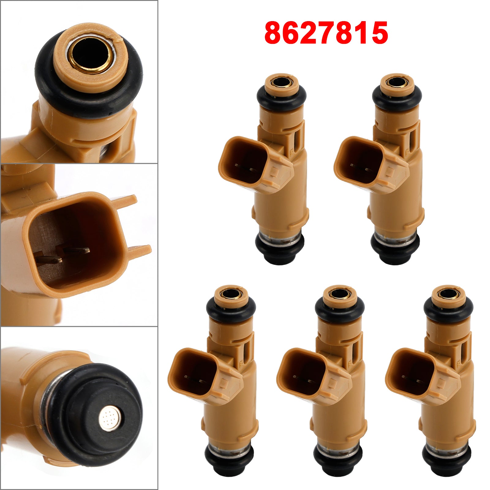 5Pcs Fuel Injector For Volvo S40 V50 C30 B5244S4 2.4L I5 2004-2010 8627815