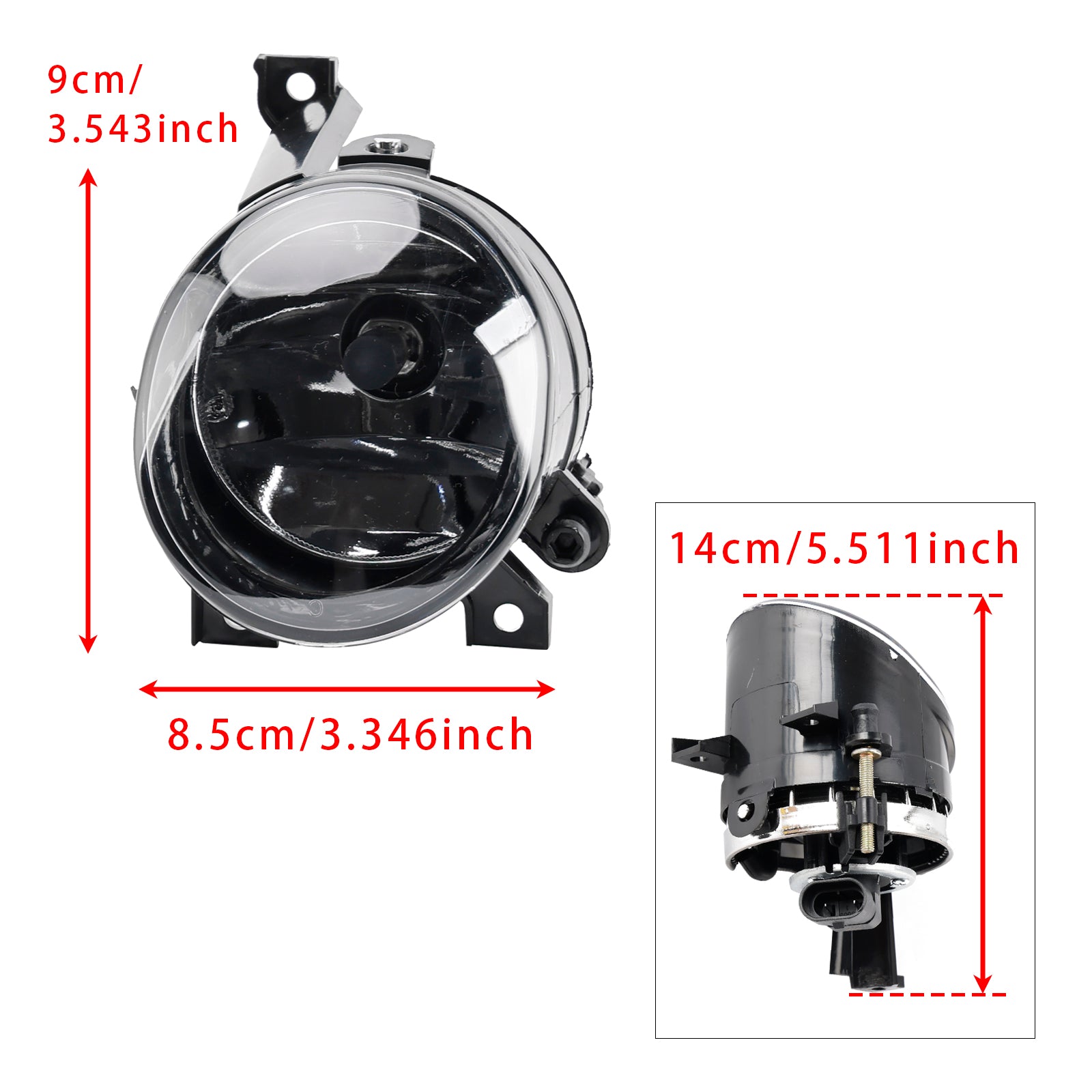1 ks predné ľavé hmlové svetlo pre Volkswagen Polo 2010-2014 Tiguan 2008-2011