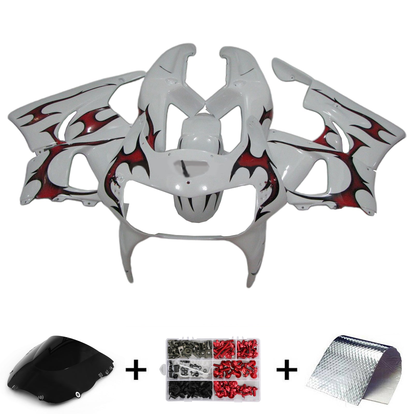 1998-1999 Honda CBR900RR 919 Injeksjon Fairing Kit Bodywork Plastic ABS