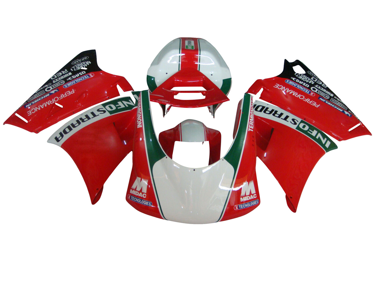 1996-2002 Ducati 996 748 916 998 Fairing Kit Bodywork ABS #103