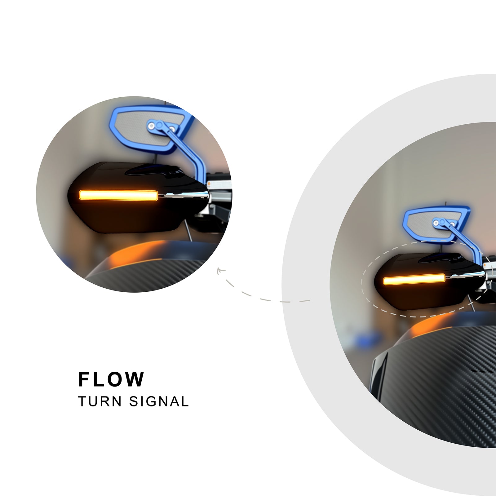 Handguard w/ turn signal fit for Touring Road King 2021-2023 Road Glide 15-2020