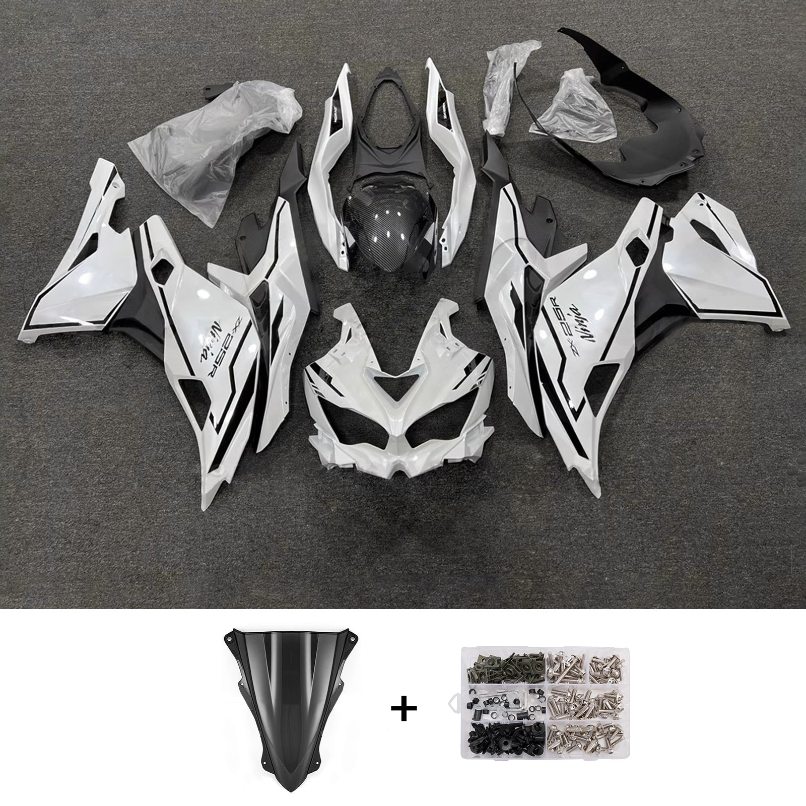 Injection Fairing Kit fit For Kawasaki Ninja ZX-25R ZX-4R ZX-4RR 2019-2025
