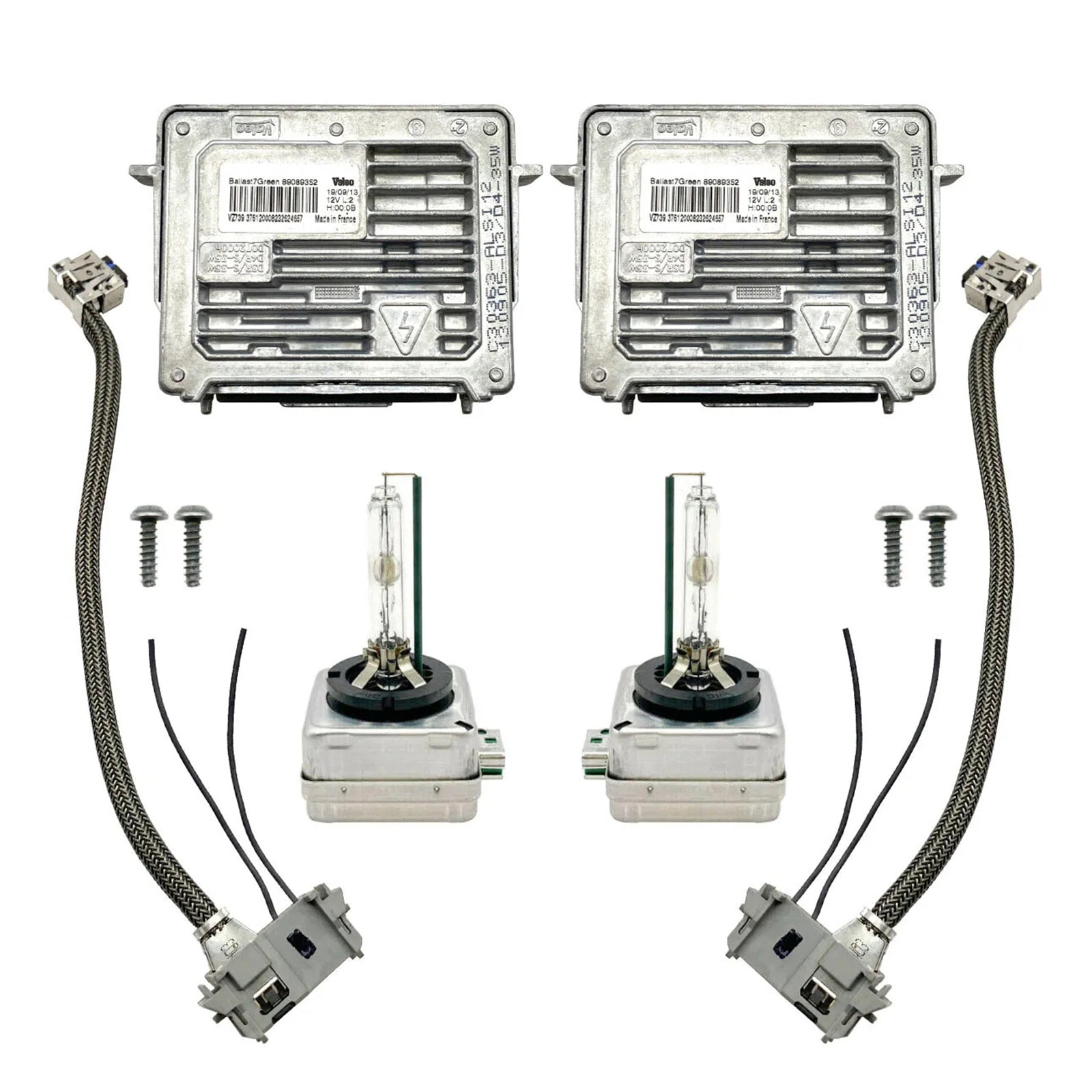 Faróis de xenônio 2013-2016 de: GMC Acadia 2x Xenon Ballast & Kit de fios para lâmpada HID D3S Unidade de controle 13503432