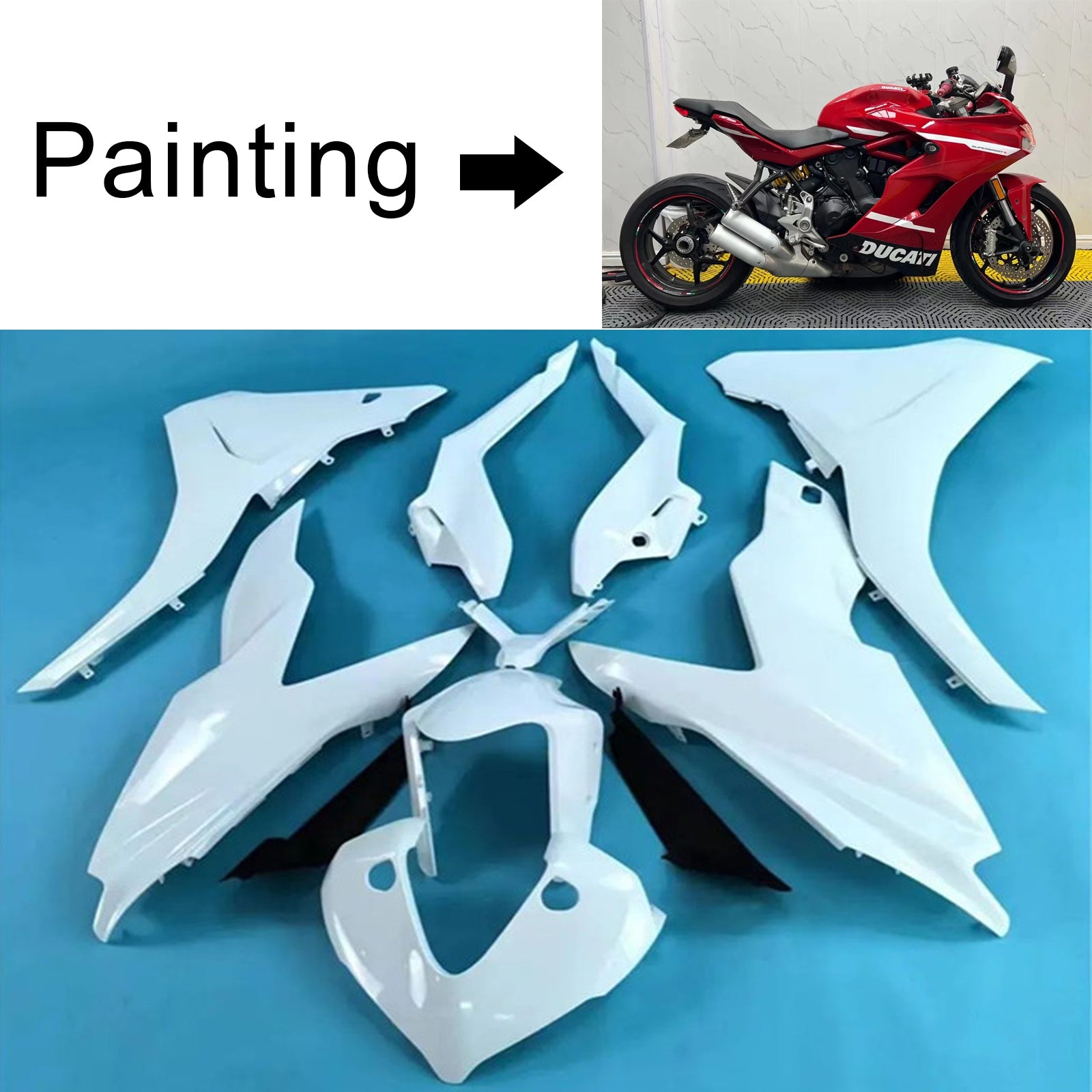 2017-2020 Ducati SuperSport 939 939S Injection Fairing Kit karosseri