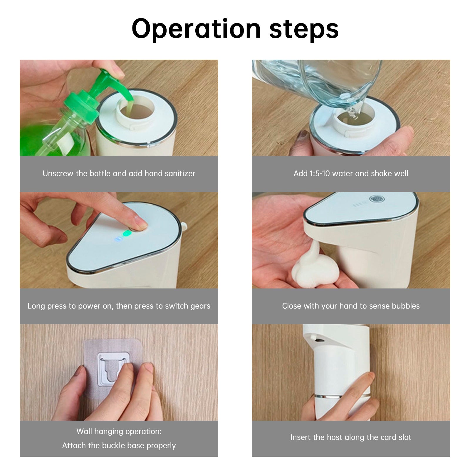 Wall Mount Touchless Auto Hand Soap Dispenser Rechargeable 3 Gear Adjustable