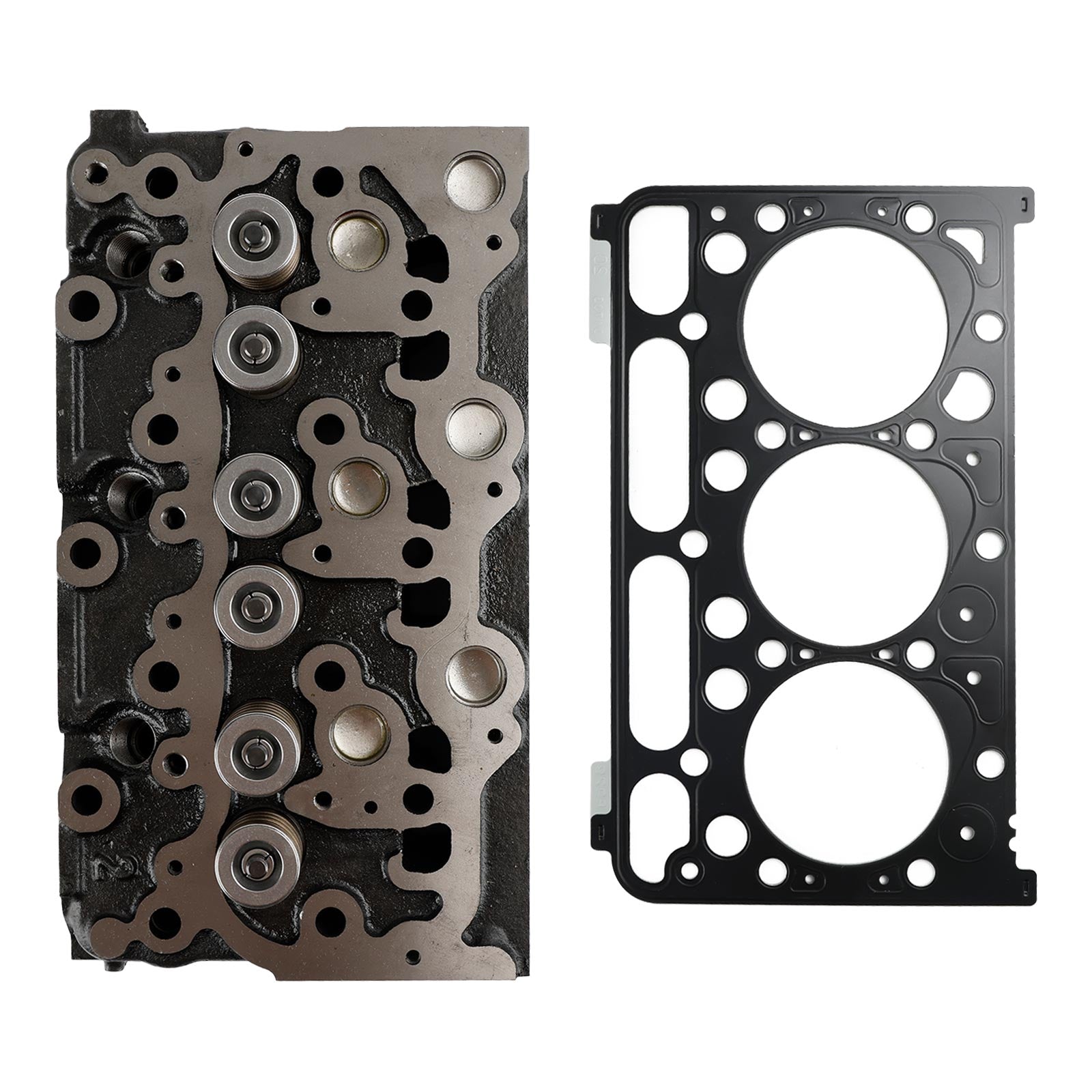 Complete Cylinder Head & Full Gasket Kit Compatible With Kubota D1703 Engine