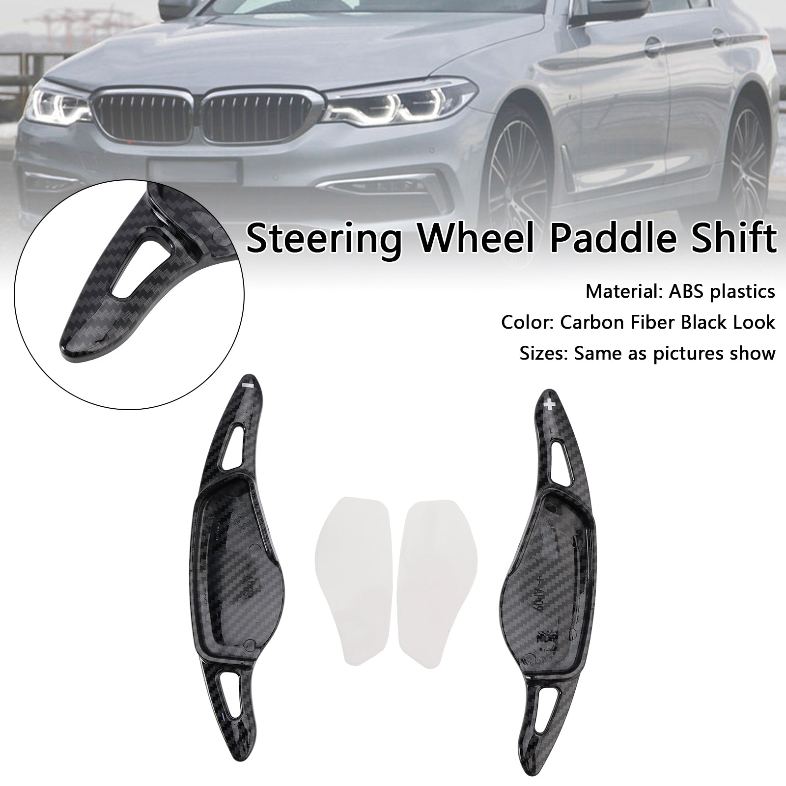 Carbon Look Stuurwiel Paddle Shifter Fit BMW 3 4 5 G20 G22 G30 2018+