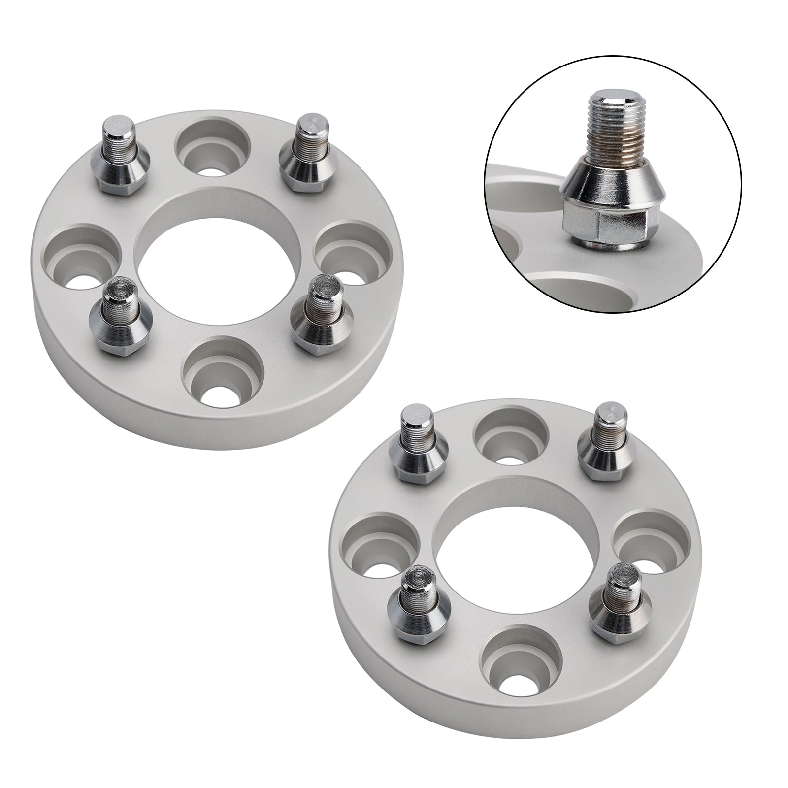 1" Kit d'entretoises de roue, câbles et écrous de roue argentés pour voiturettes de golf Yamaha, Club Car et Ezgo