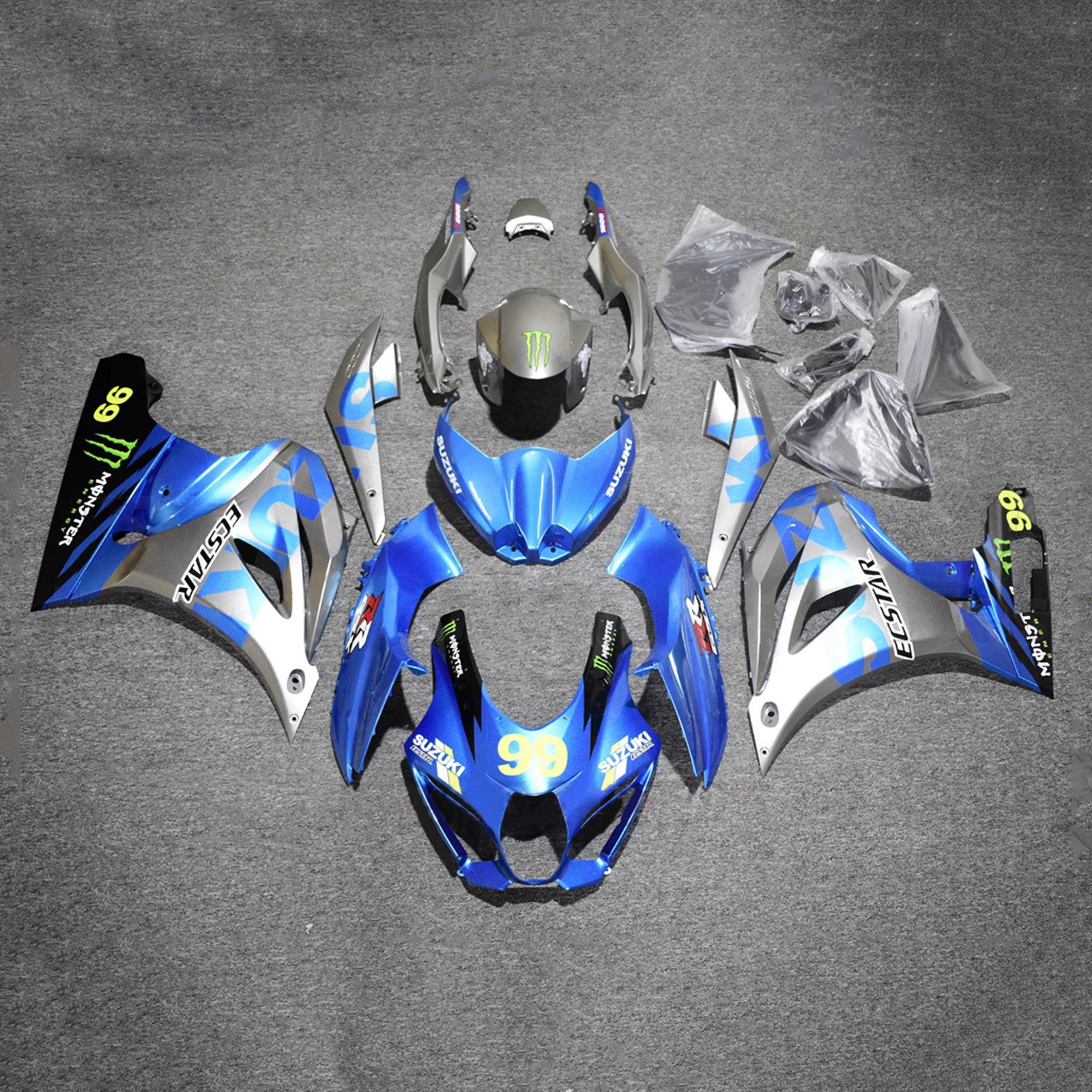 Injection Fairing Kit Bodywork Plastic ABS For Suzuki GSXR1000 2017-2025 K17