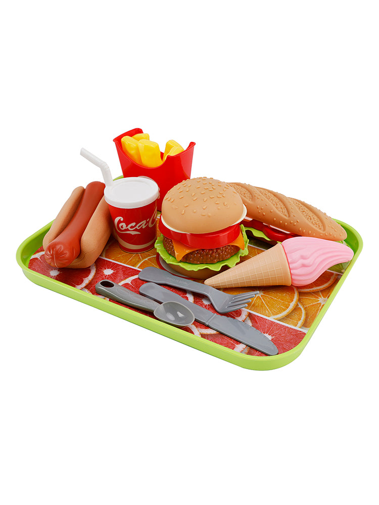 Sorvete de hamburger brincar com comida fingir brinquedos de cozinha conjunto infantil conjunto de brinquedos para criança