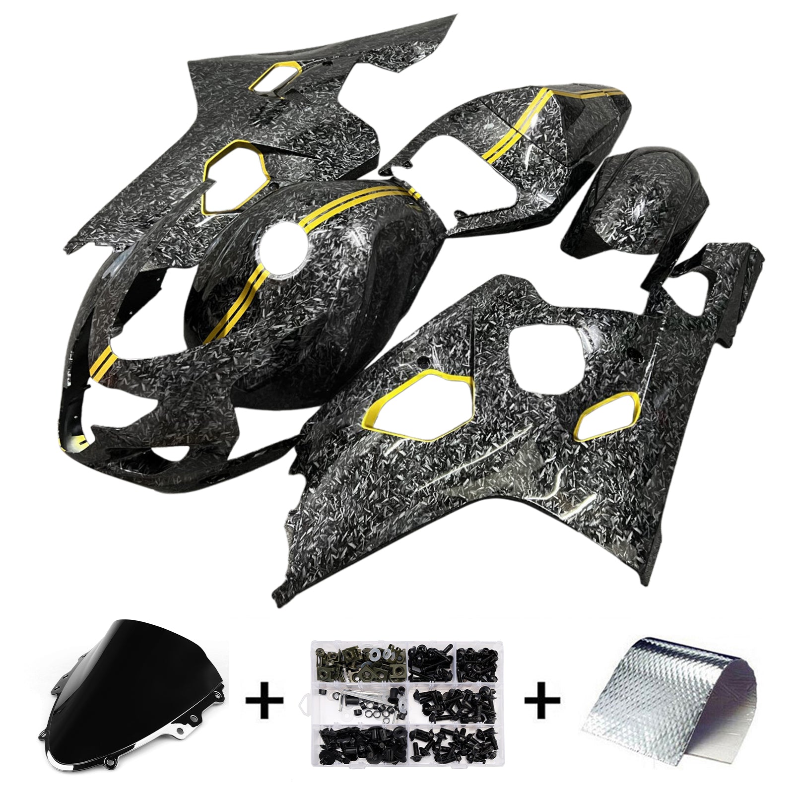 Kit de carenagem injeção Absos de plástico para Suzuki GSXR 600/750 2004-2005 K4