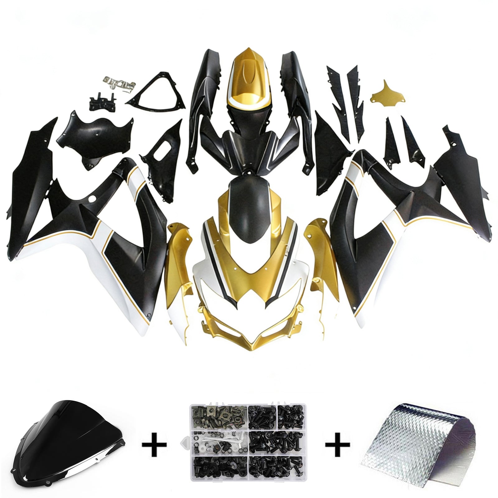Injection Fairing Kit Bodywork Plastic ABS For Suzuki GSXR 600/750 2008-2010 K8