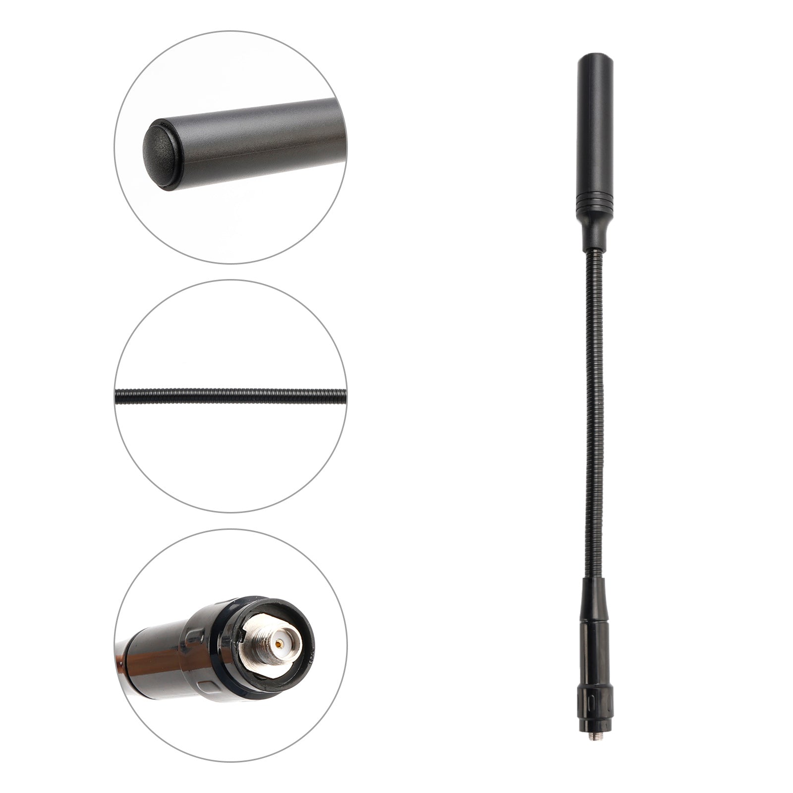 30 cm Radio Gooseneck Antenna Gain CS Tactical Antenna för TK-370 LT-3288 PX-777