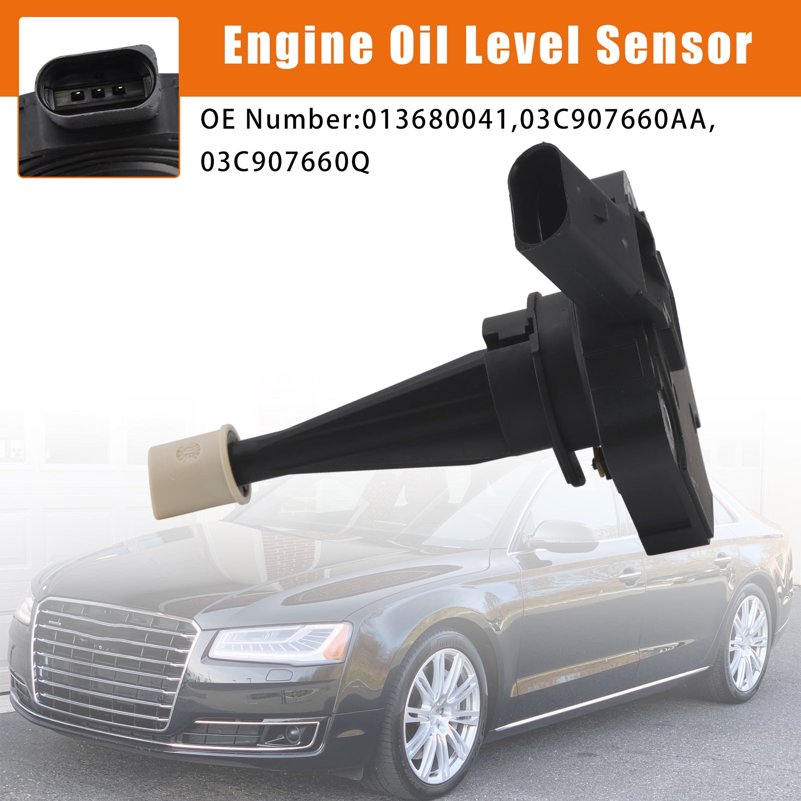 Engine Oil Level Sensor 03C907660AA For Audi A4 B8 A5 A6 C7 A7 A8 D4 Q5 Q7 3.0D