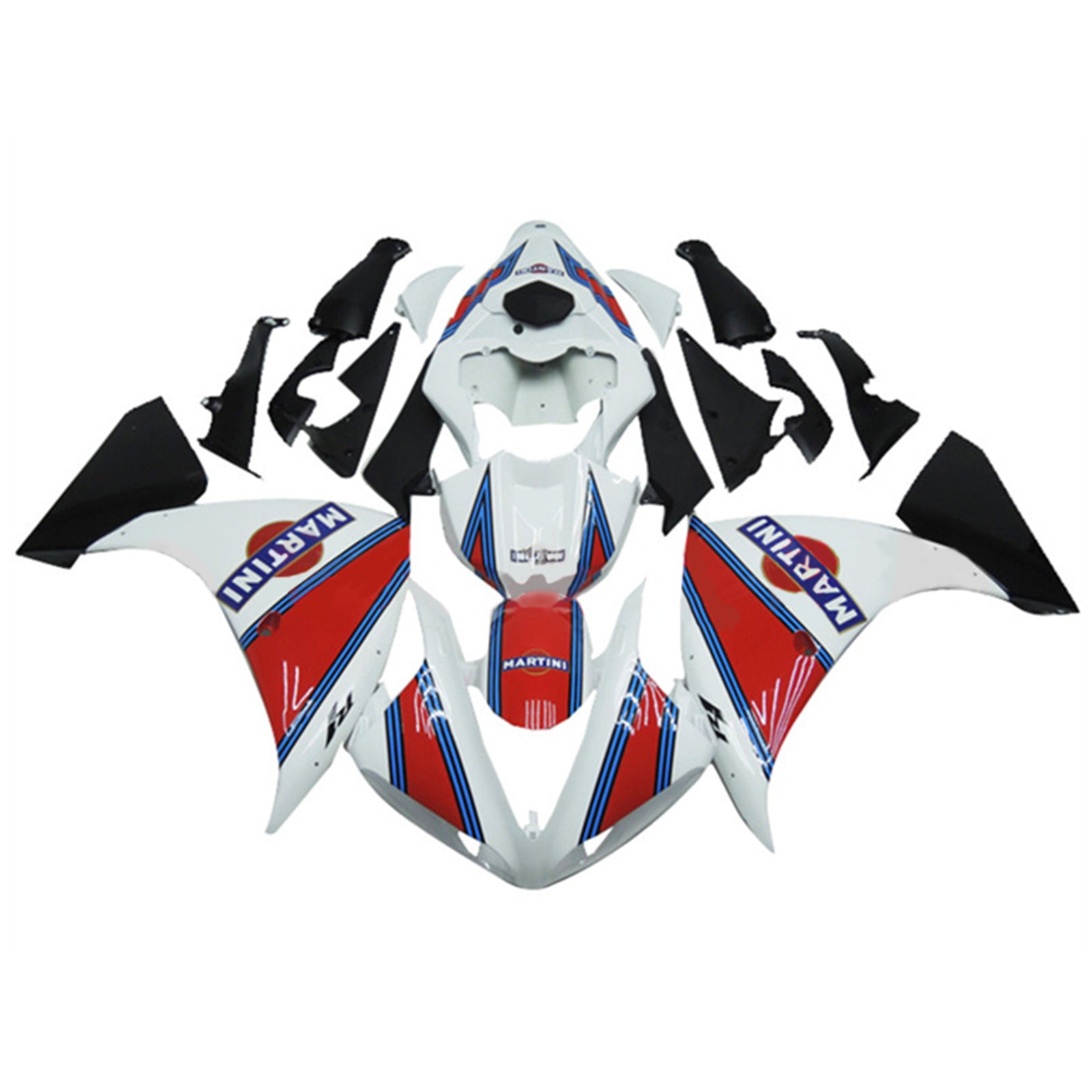 2012-2014 YAMAHA YZF-R1 injektionsmässa kit karosseriplast ABS