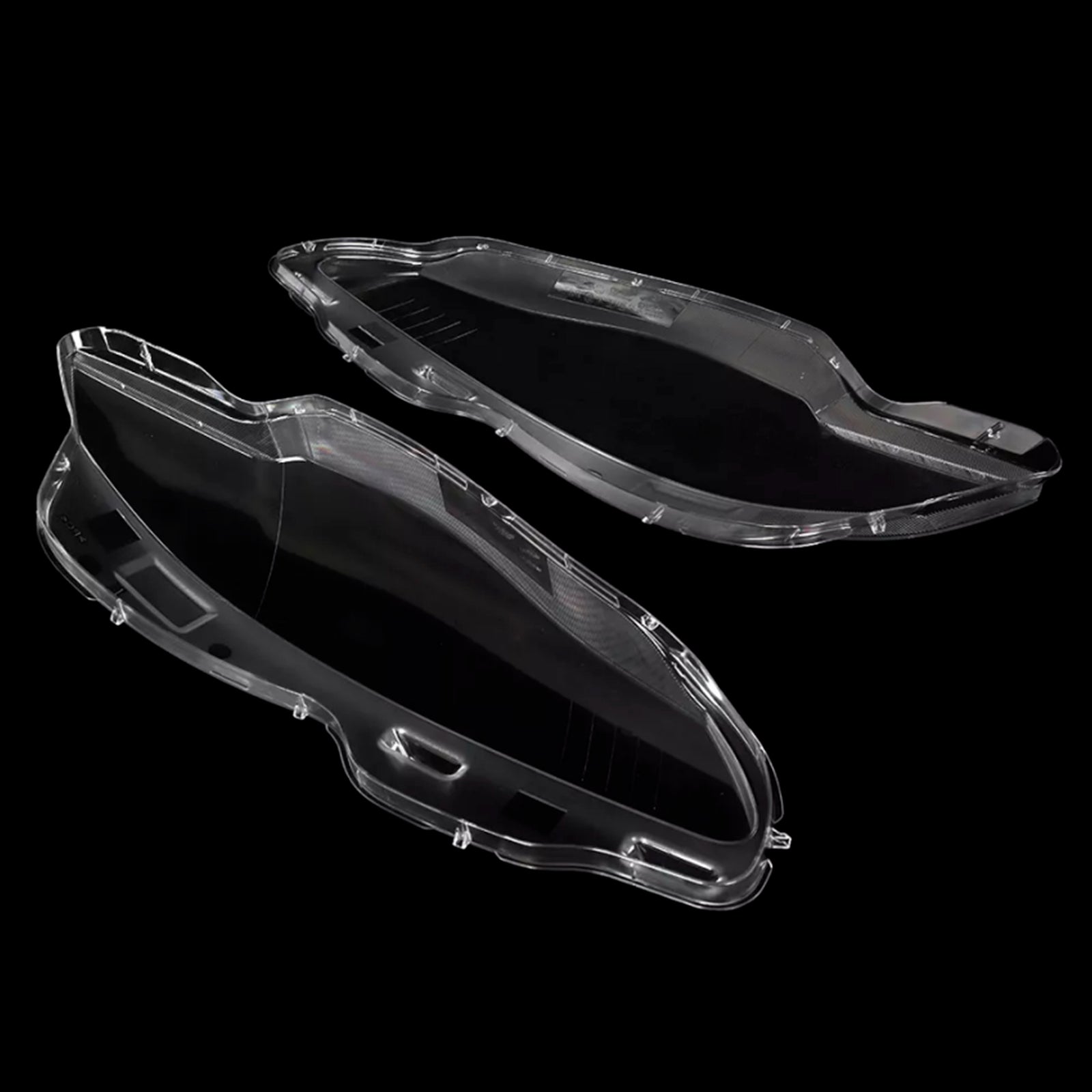 2010-2019 Jaguar XJ XJL Pair Front Headlight Lens Cover Shell Clear