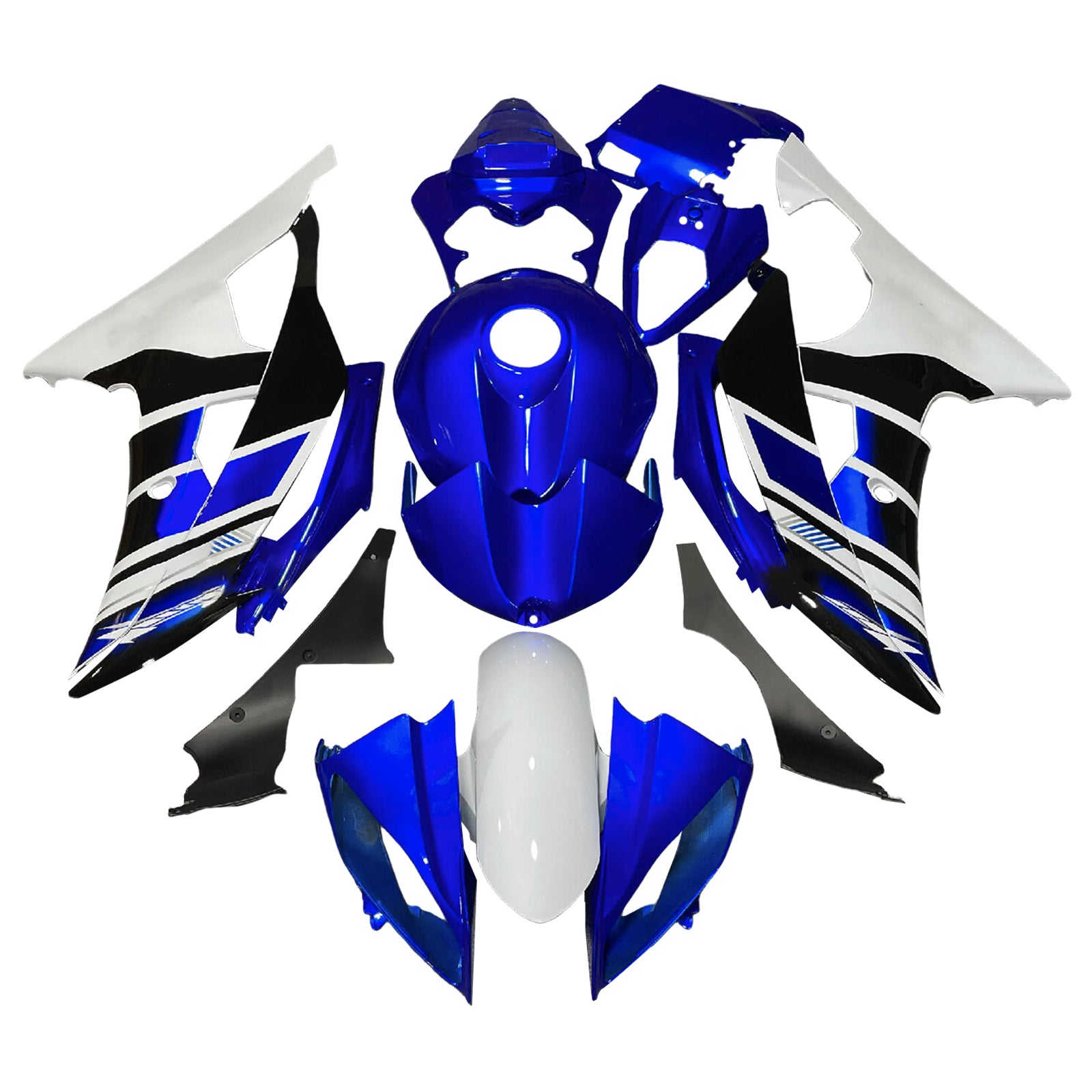Kit de carénage d'injection carrosserie plastique ABS pour Yamaha YZFR6 YZF-R6 2008-2016