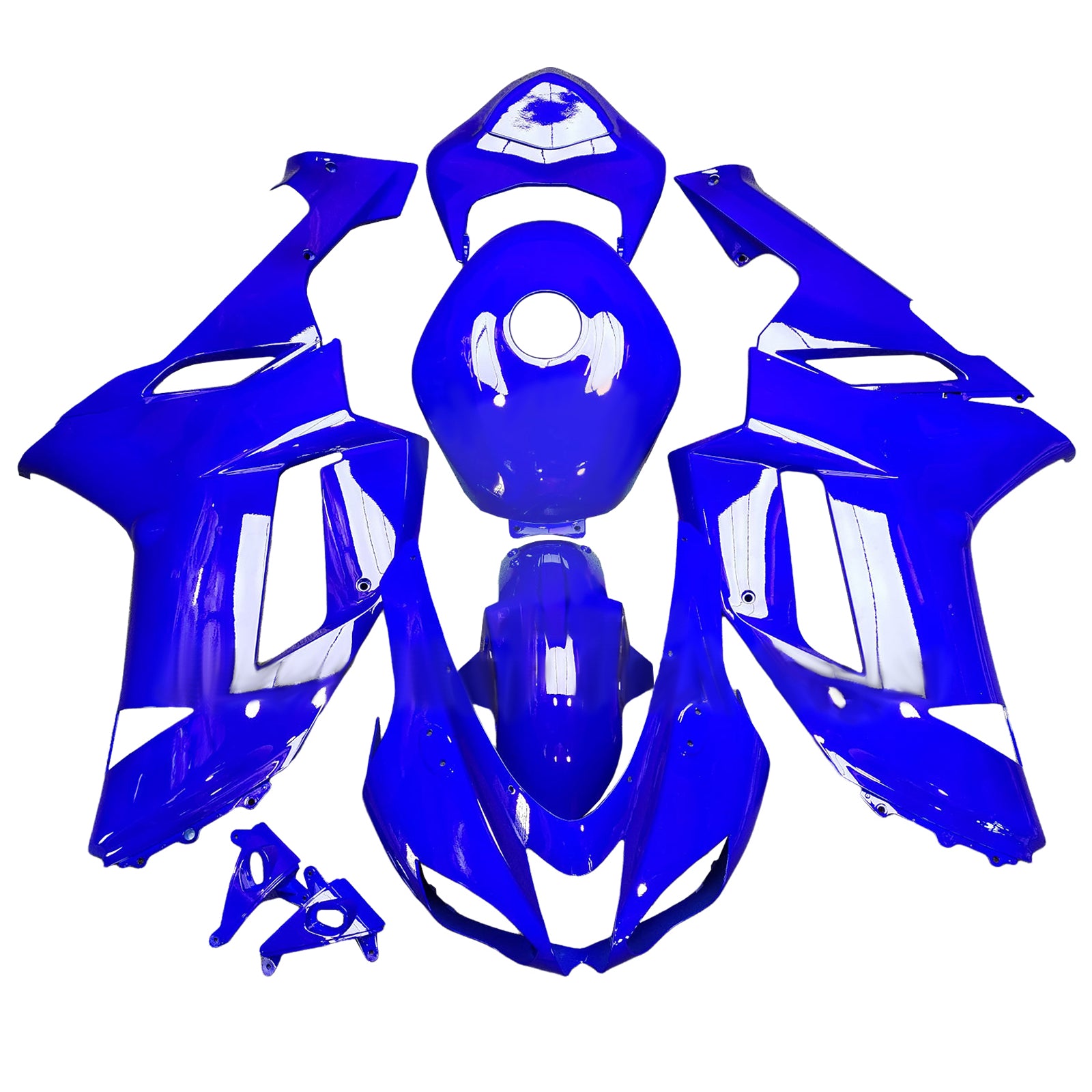 Kit de carénage d'injection Bodywork Abs en plastique ajusté pour Kawasaki ZX6R 636 2007-2008