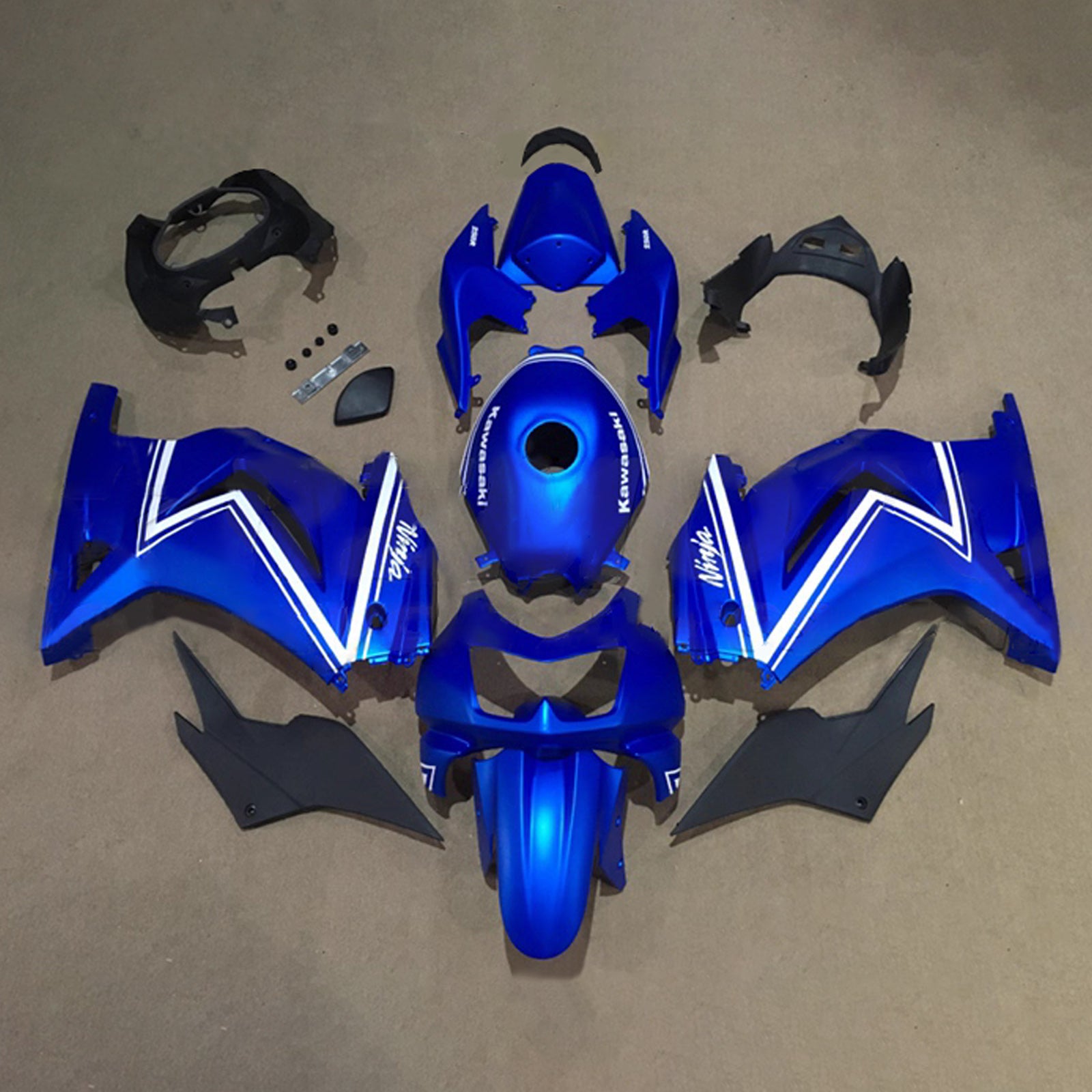 Kit carena iniezione carrozzeria in plastica ABS adatta per Kawasaki EX250 Ninja250R 2008-2012