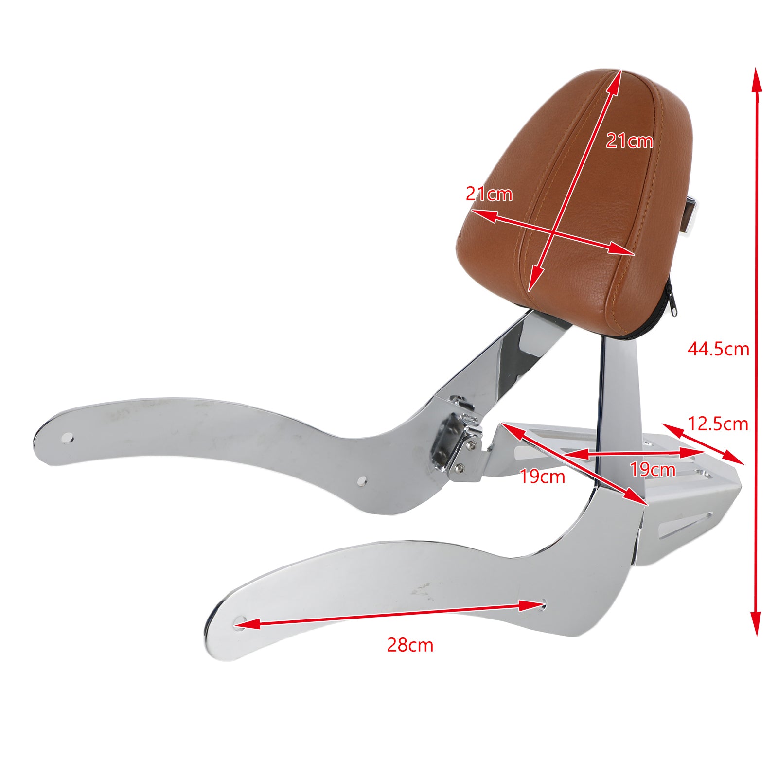 Passasjerbackstøtte Sissy Bar Fit for Indian Scout 2015-2020 Scout Sixty ABS