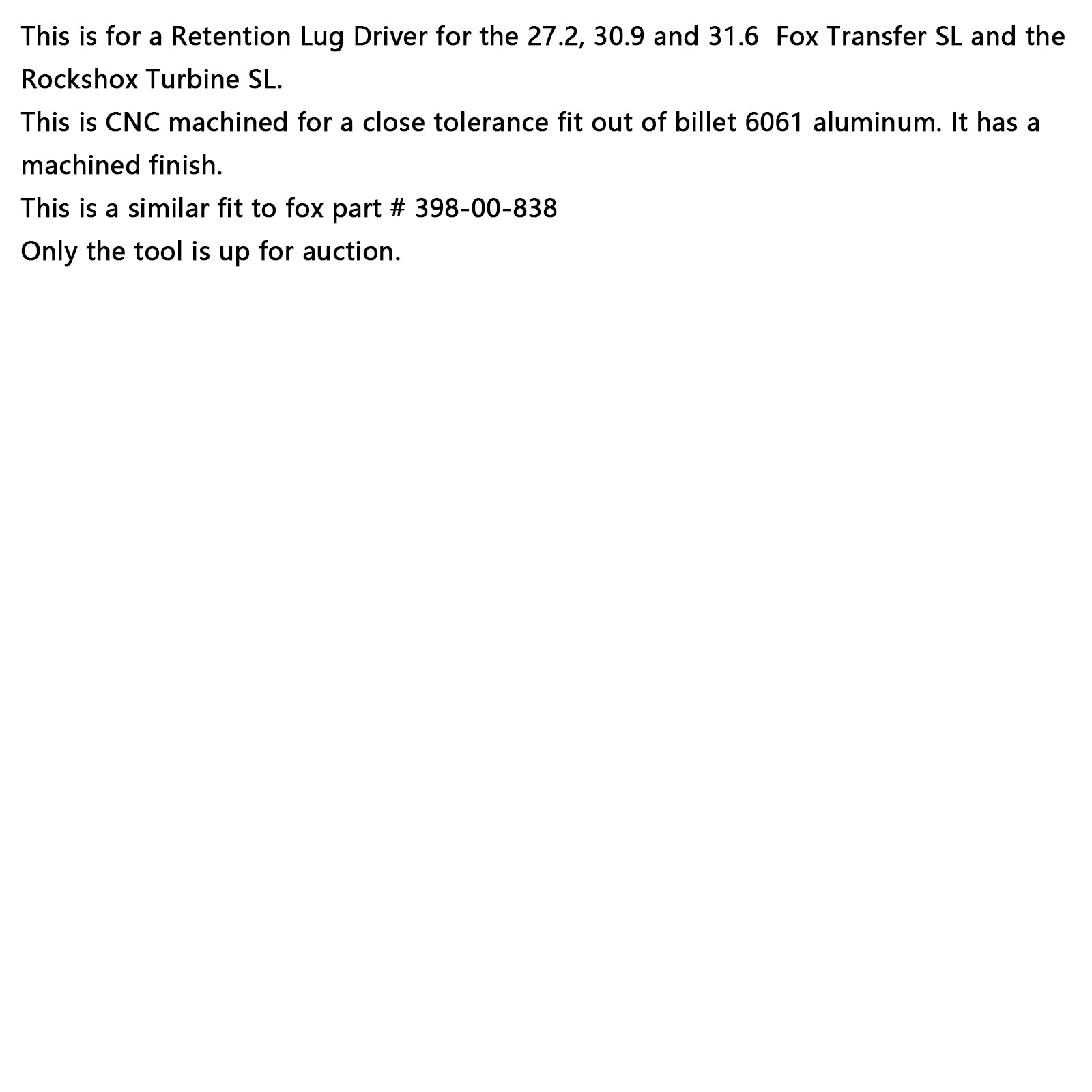 Transferir o assento SL post pós-retenção driver-clone de 398-00-838 para serviço de raposa