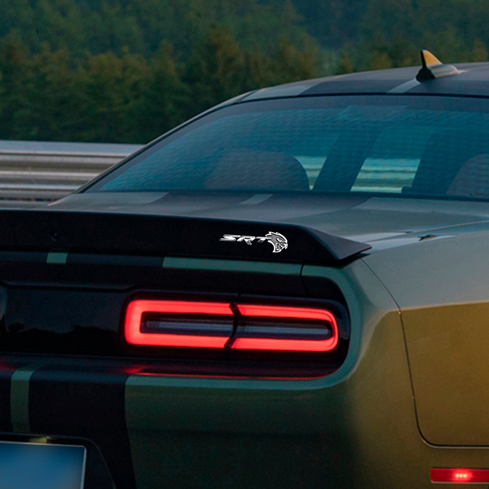 Bak bakluke SRT Hellcat Decal Emblem for Challenger Trunk Lid Badge