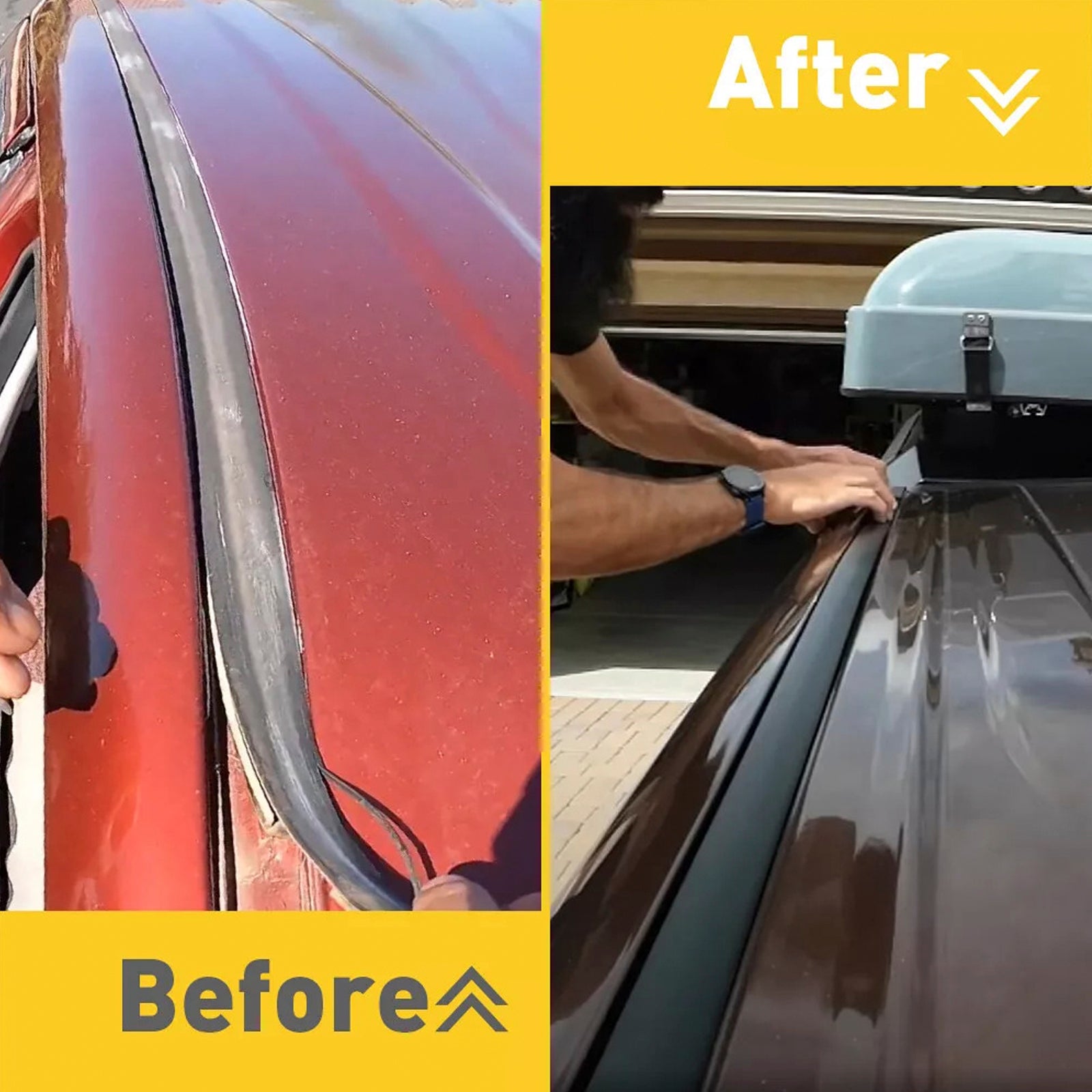 2007-2020 Toyota Tundra DUBBELHIT 2-DELARS TAKDROPPLIST VÄNSTER & Höger sida gummi