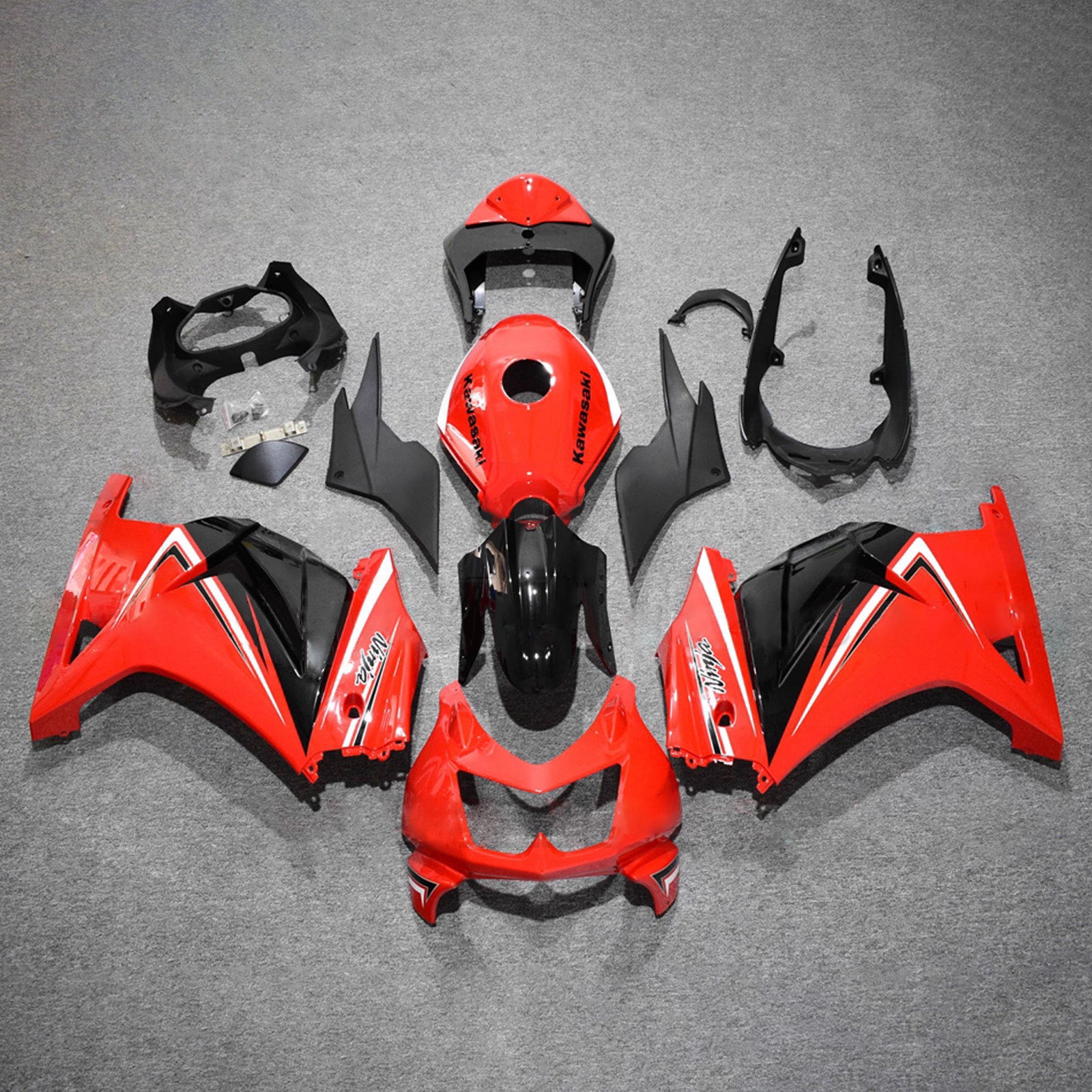 Kit carena iniezione carrozzeria in plastica ABS adatta per Kawasaki EX250 Ninja250R 2008-2012