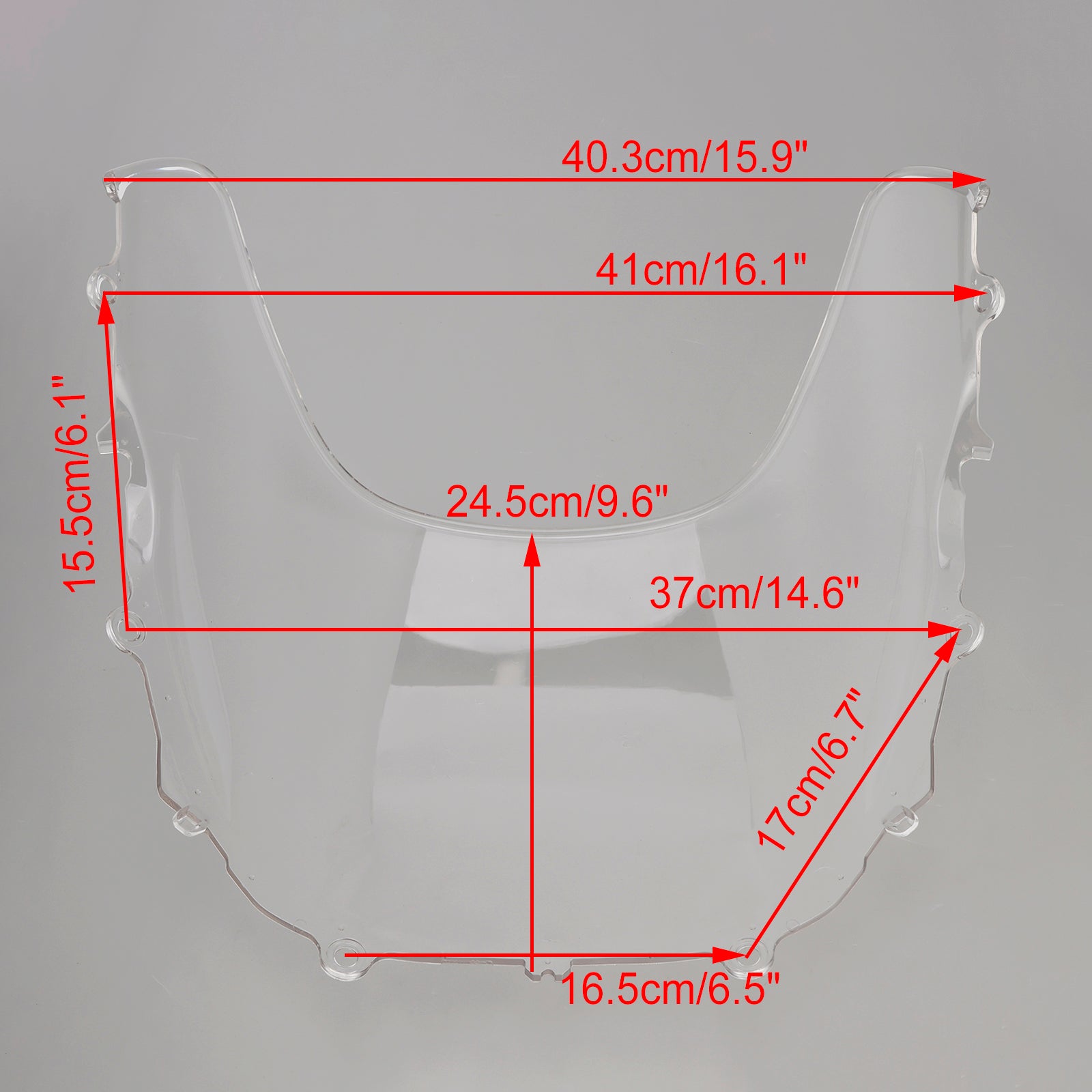 2024-2025 YAMAHA XSR900 GP Voorruit Voorruit + Beugel