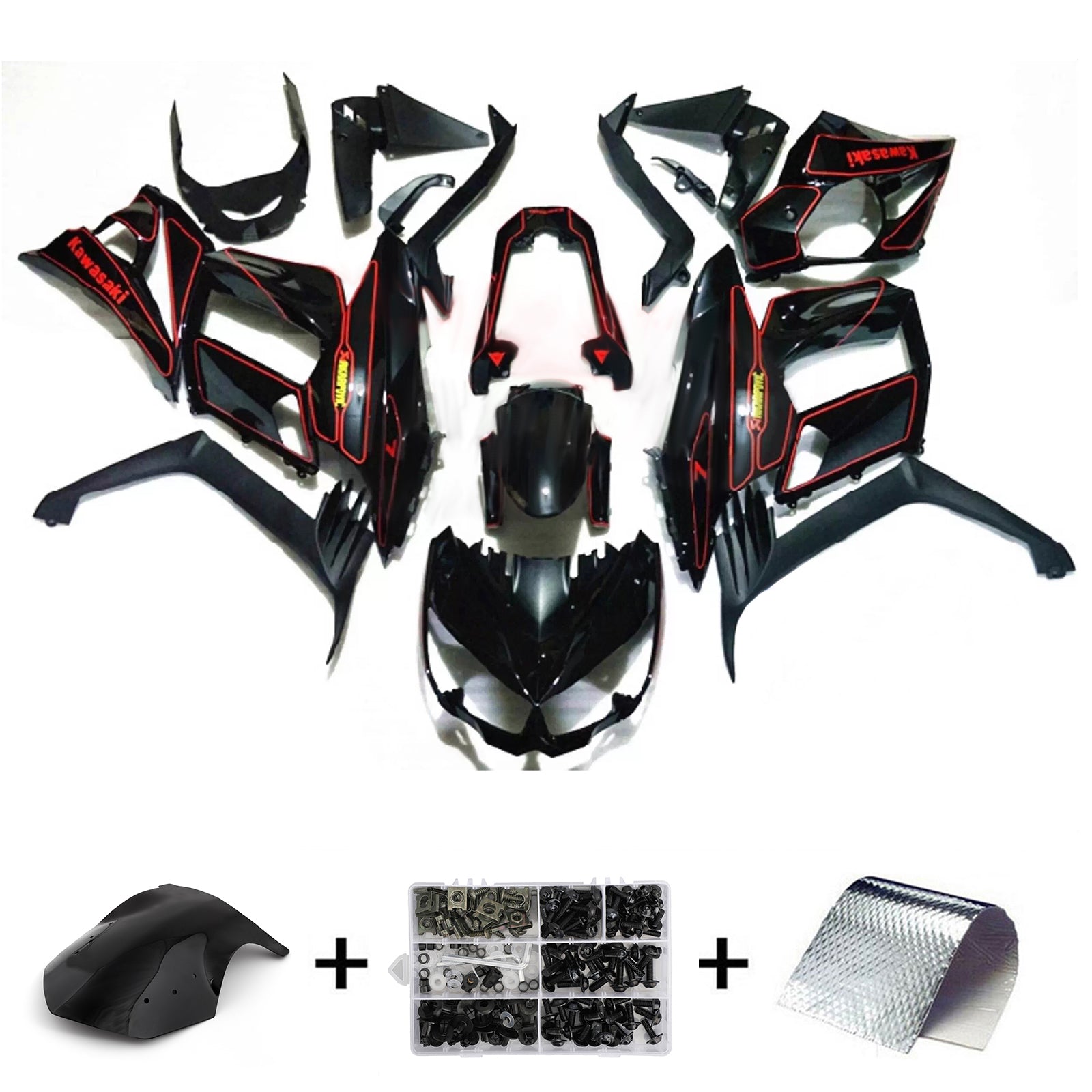 Injection Fairing Kit Bodywork Plastic ABS fit For Kawasaki Z1000SX 2010-2015