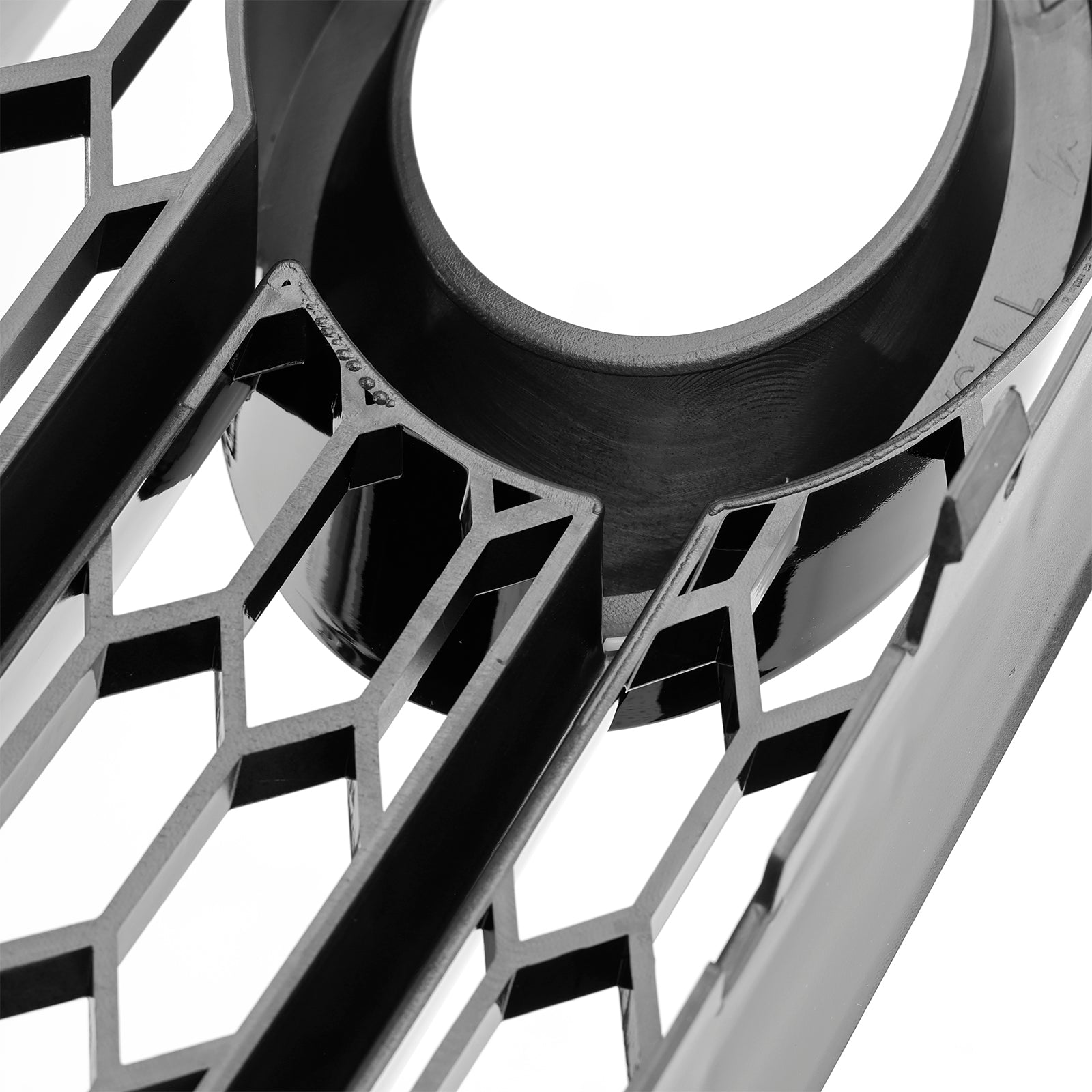 2010-2014 Audi A1 Front Bumper Honeycomb Fog Grille Cover Black