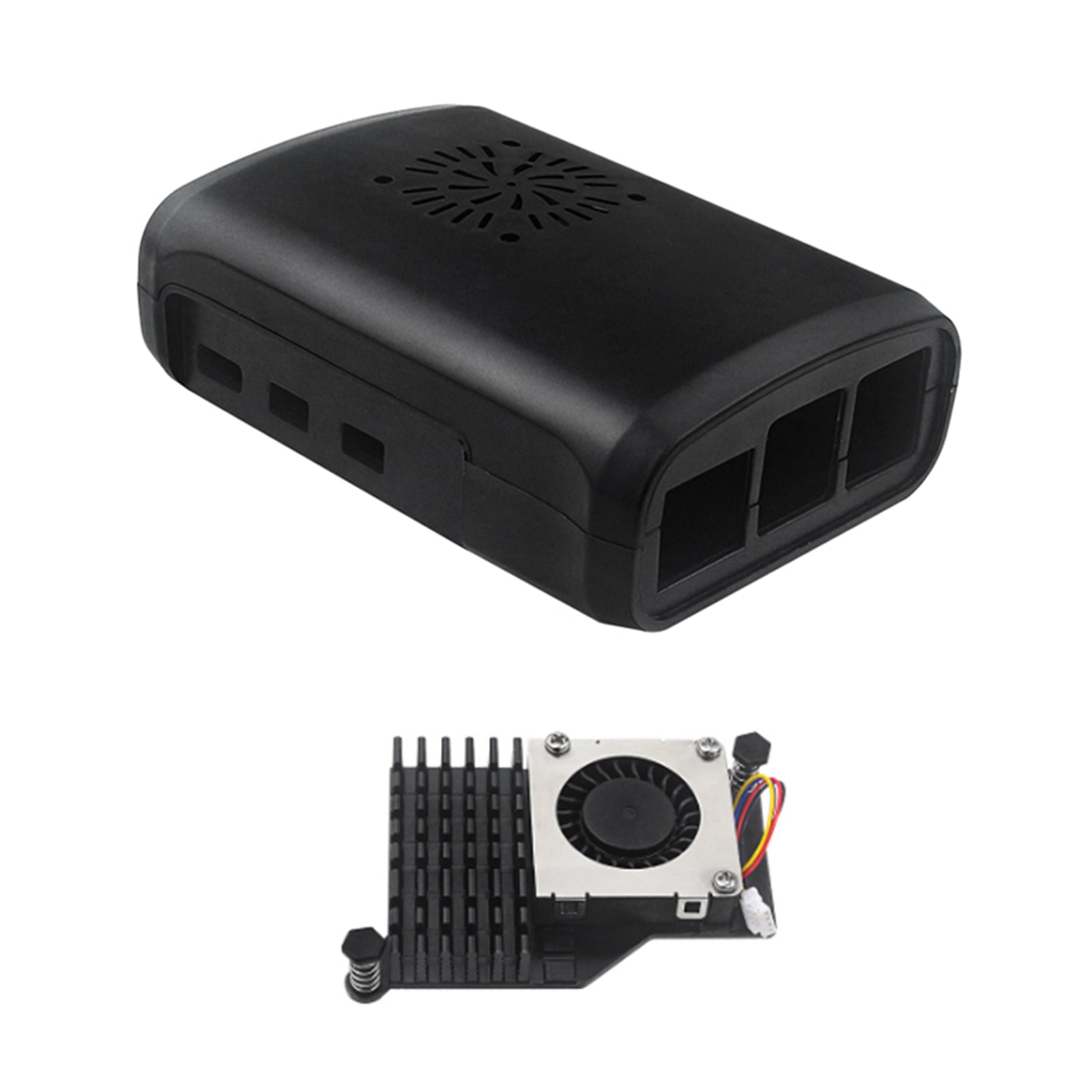 ABS Shell Raspberry PI5/5B injektion Gjuten skyddsskal W Active Radiator