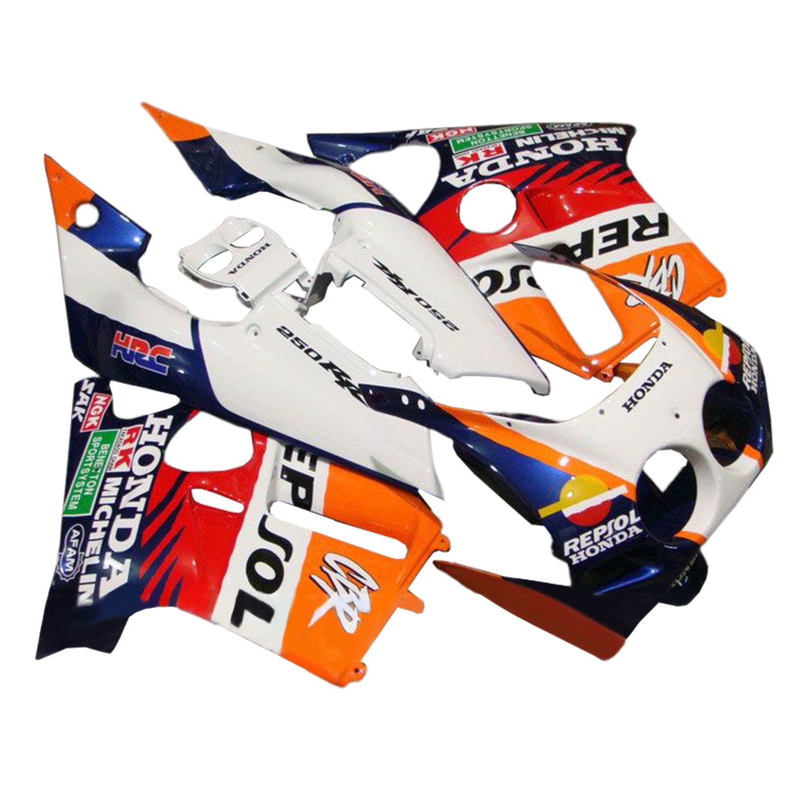 1988-1989 Honda CBR250RR MC19 Injeksjon Fairing Kit karosseri