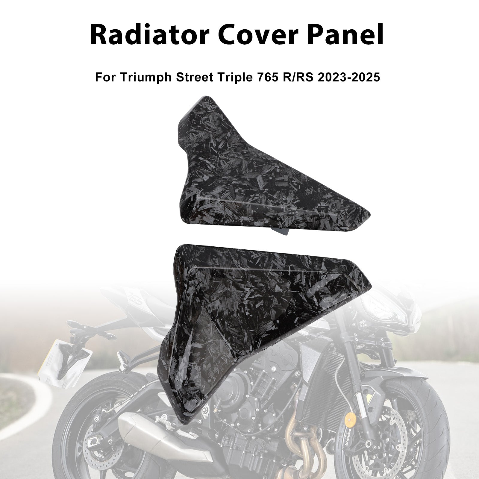 Radiator Side Cover Fairing Panels For Street Triple 765 R/RS 2023-2025