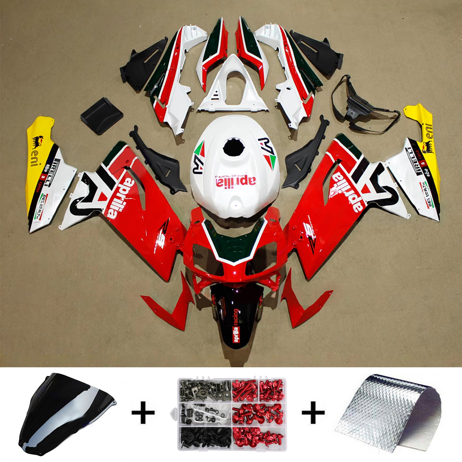 2006-2011 Aprilia Rs125 injektionsmässa kit Bodywork Plastic ABS