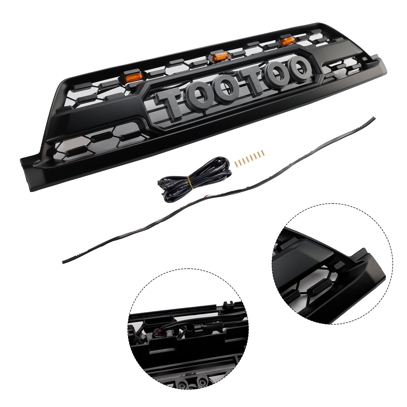 Front Bumper Grill Grille fit Toyota 4Runner 2002-2005 TRD PRO Style W/ LED