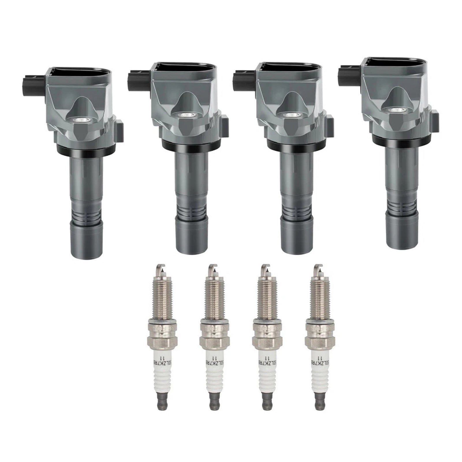 4x bobine d'allumage + 4x bougie d'allumage UF672 pour Acura ILX 2.0L Honda Civic HR-V 1.8L