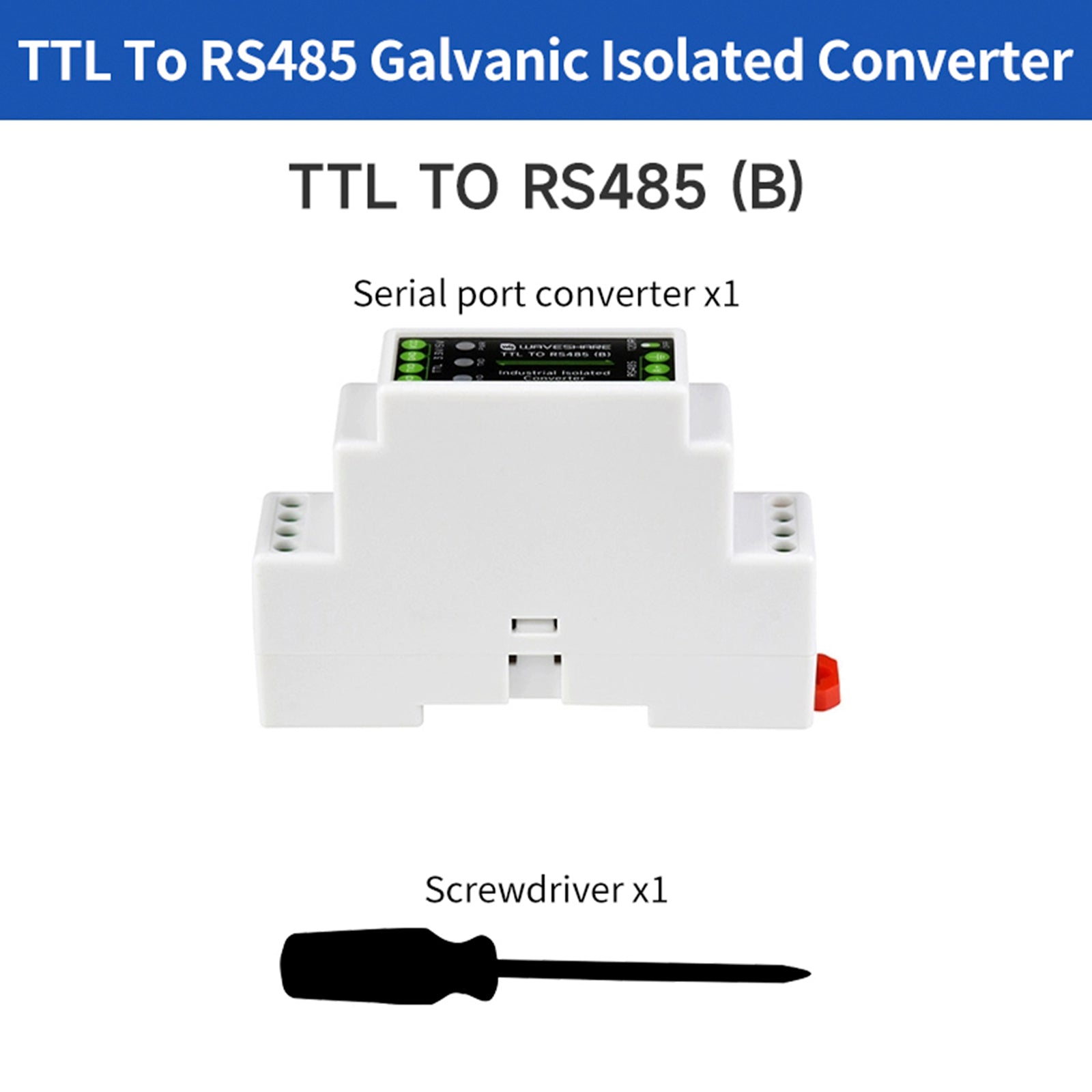 TTL naar RS485 elektrische isolatiemodule DIN-rail seriële converter overspanningsbeveiliging