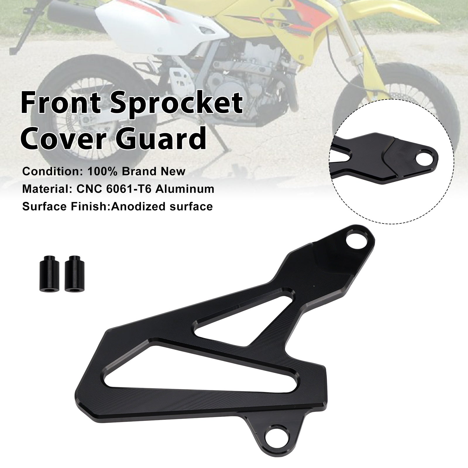 Front Sprocket Cover Guard For Suzuki DR-Z400SM 2000-2024 DRZ400/S/E