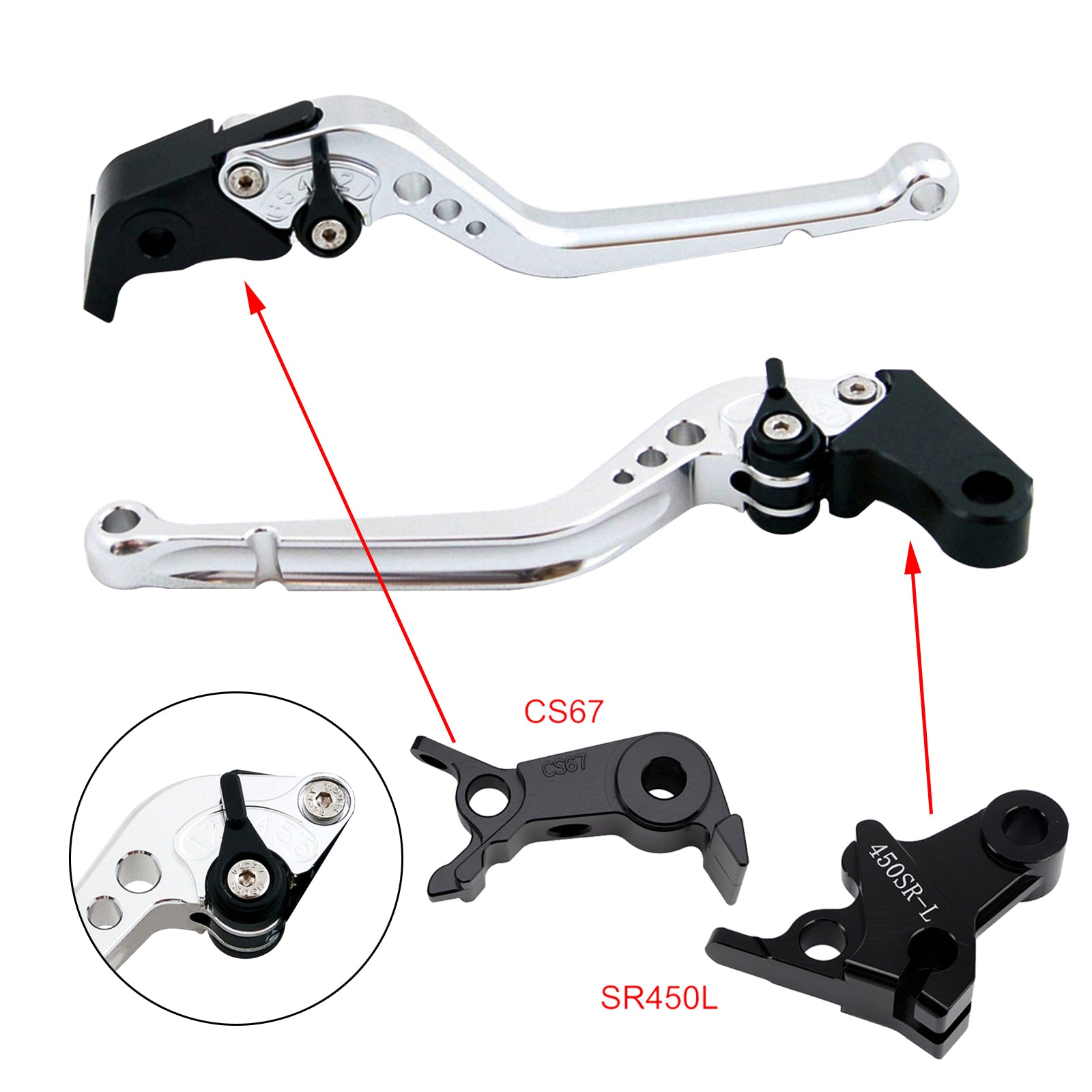 Long Clutch Brake Lever fit for VOGE DS900X 900DSX 2024-2026