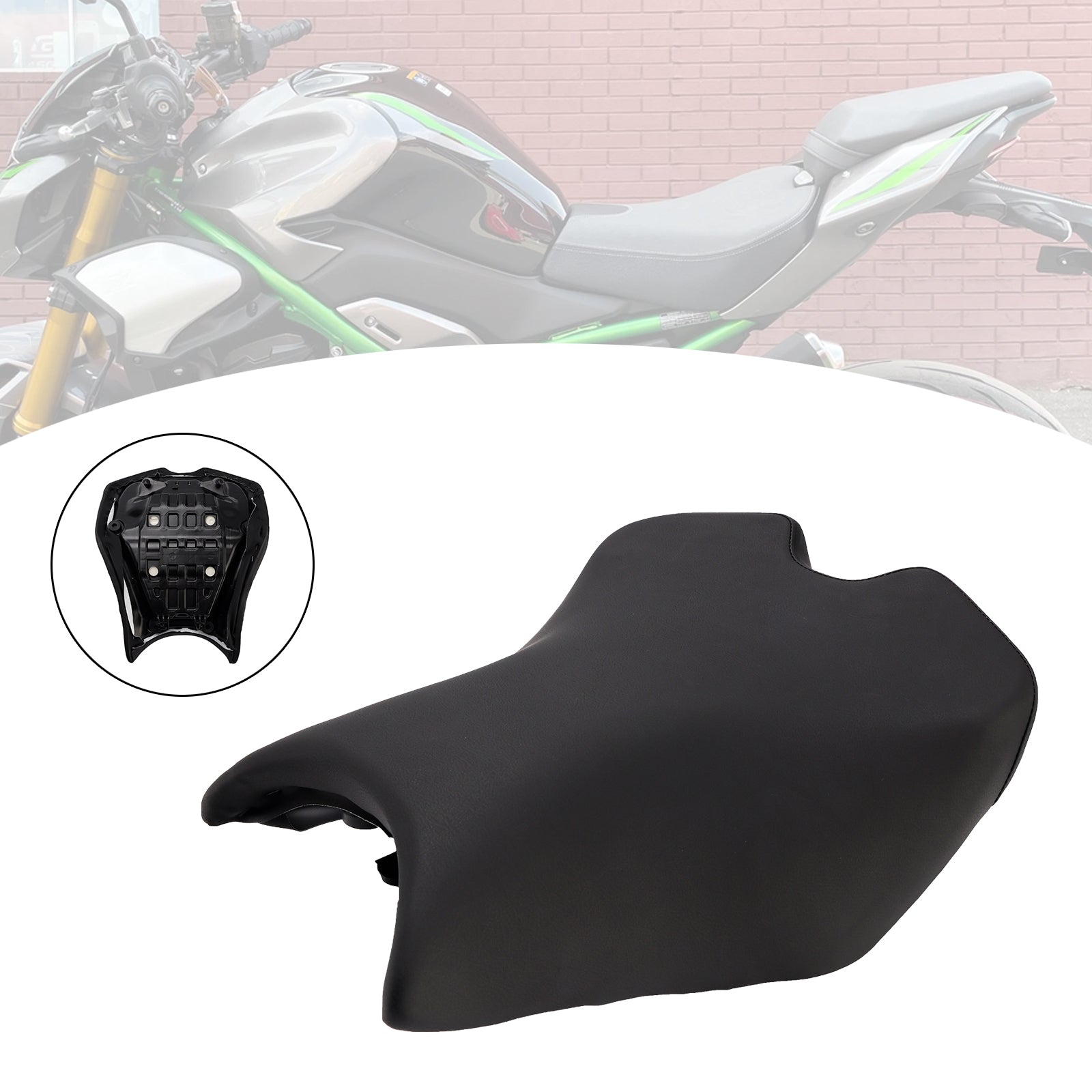 2025 Kawasaki Ninja Z900 Z 900 Coussin de siège conducteur avant Raider Noir
