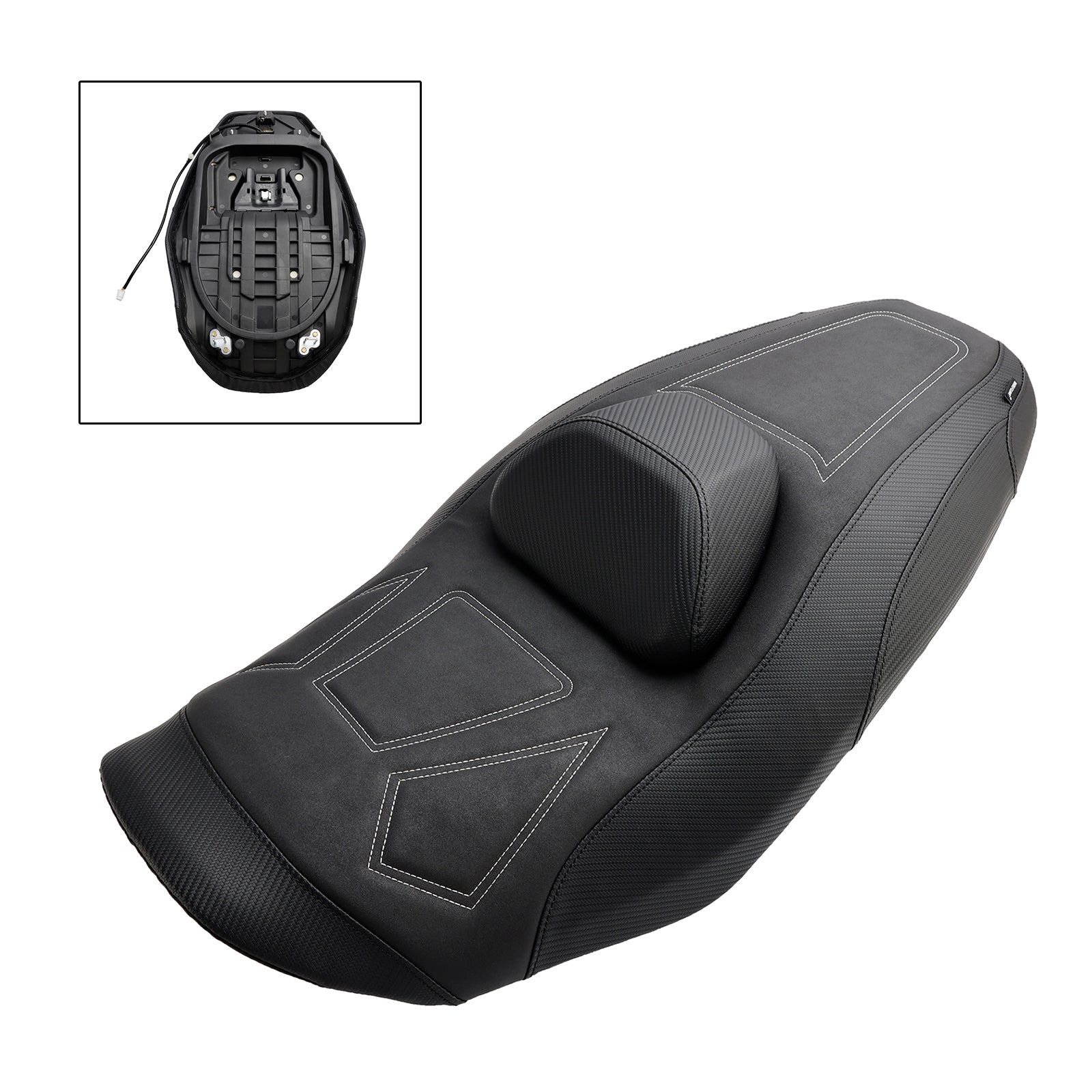 2022-2024 YAMAHA T-MAX 560 Complete Cushion Rider Passenger Seat Heating