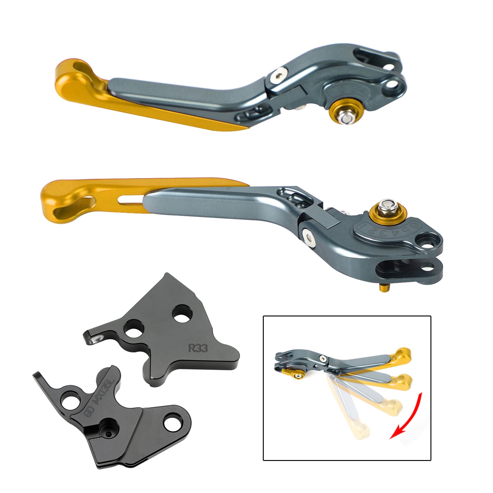 2005-2014 YAMAHA YBR125 Adjustable Clutch Brake Lever