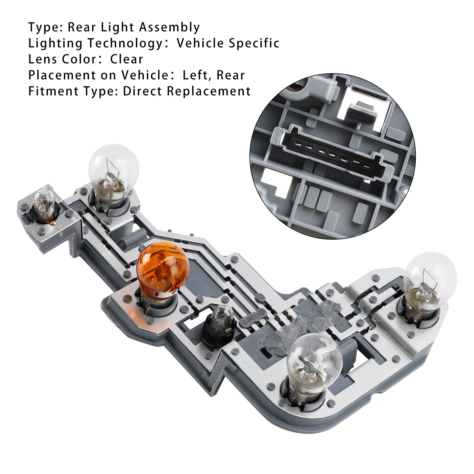 MERCEDES-BENZ C TRIEDA 2007-2010 W204 KOMBI C63 PRED FACELIFTOM Držiak žiarovky ľavého zadného svetla A2048201700