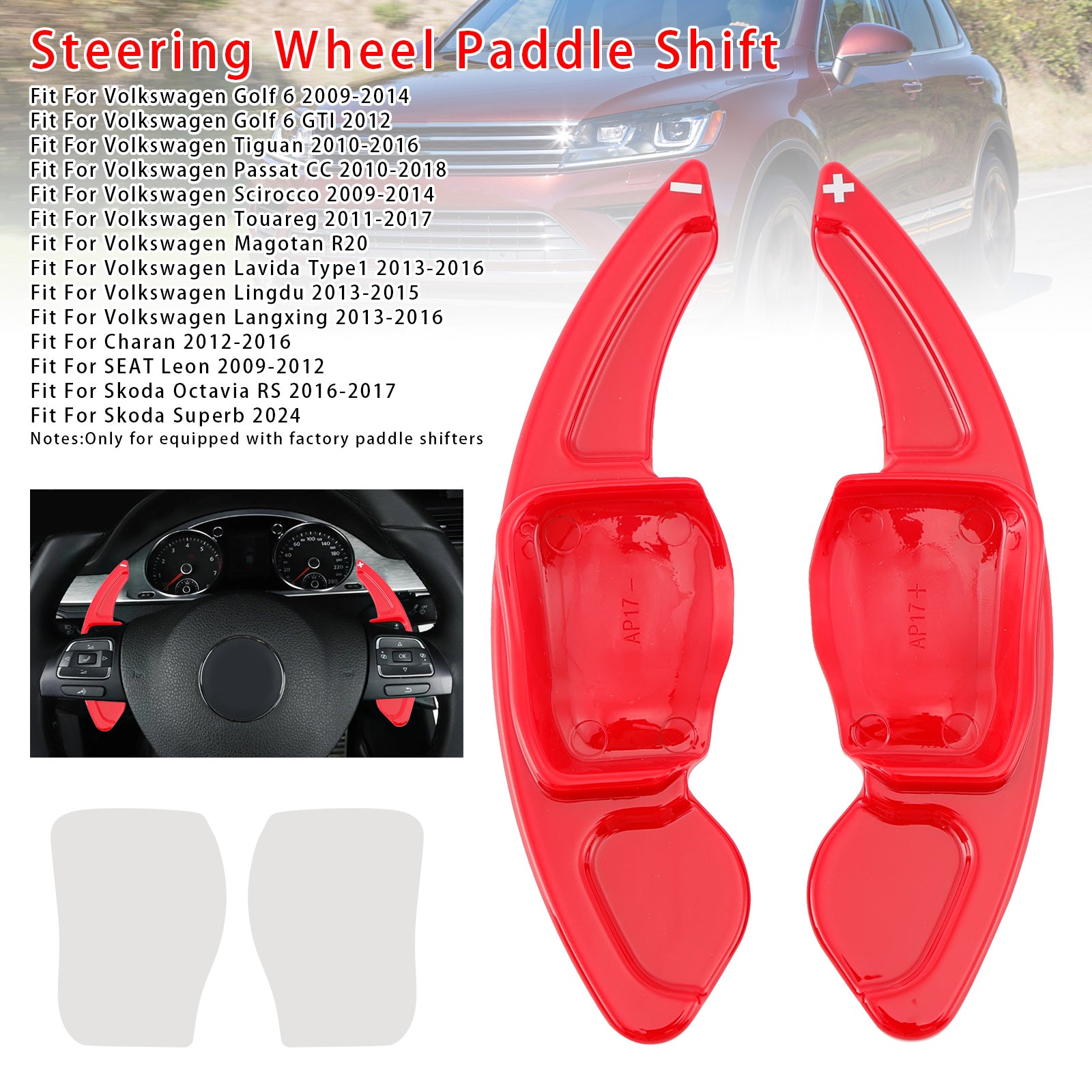 Ratthjulets skifterforlengelse for Seat VW Scirocco