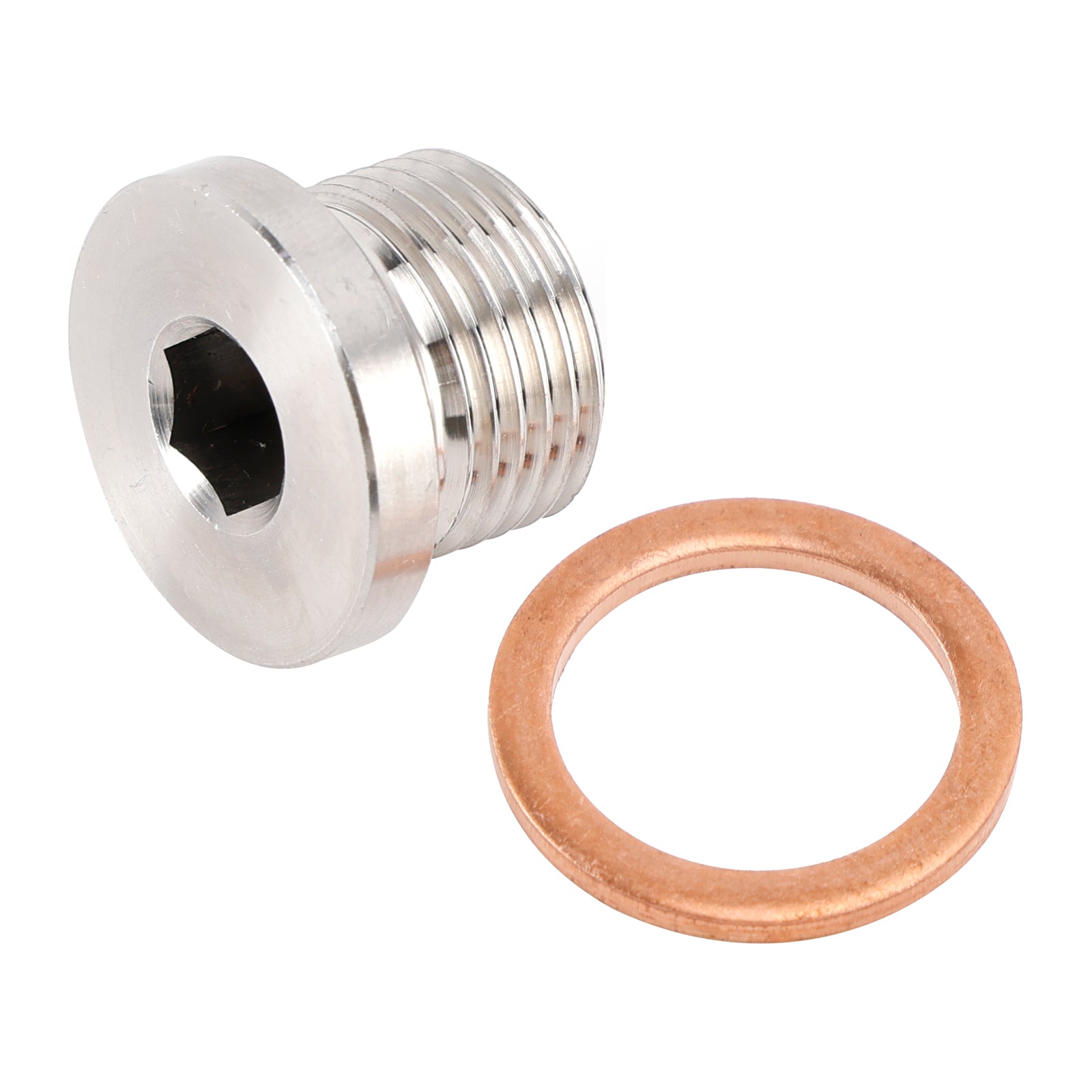 M18 x 1,5 mm Capteur de tête hexagonale intérieure Blanking Poule de bouchon Drain 304 Arear inoxydable