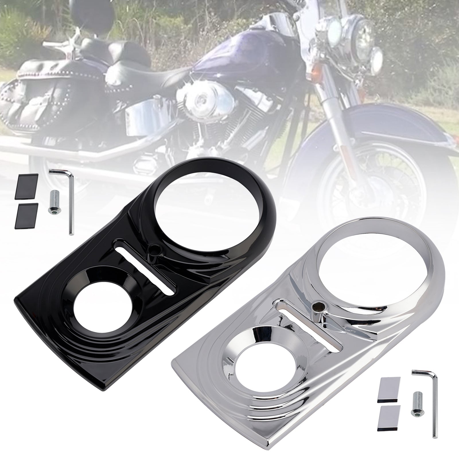 Gas Tank Dash Panel Insert Cover For Softail FLSTC FXST Street Glide