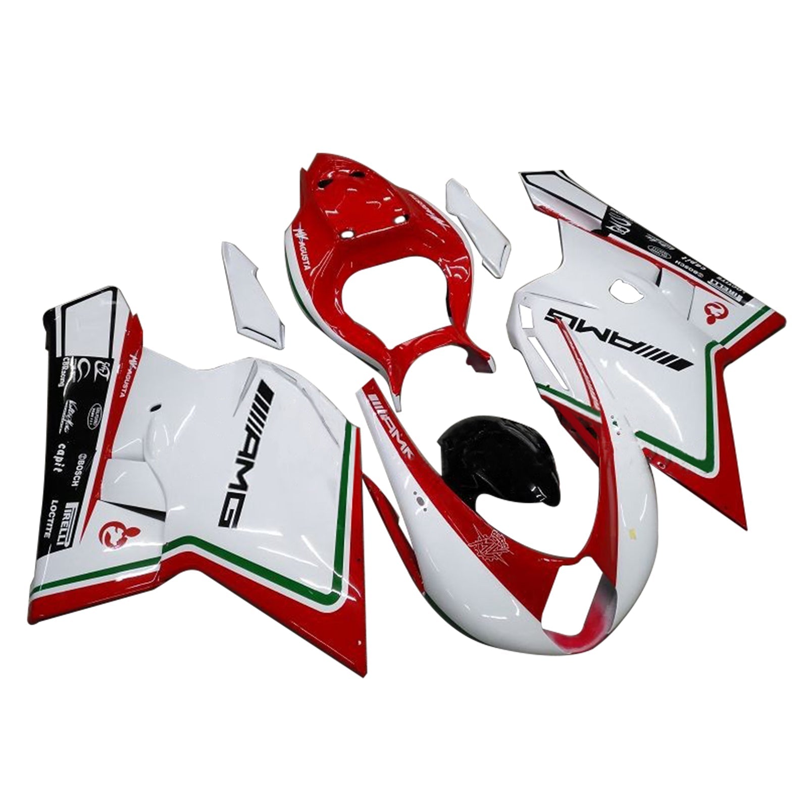 2005-2006 MV Agusta F4 1000 Kit de carénage Kit de carrosserie en plastique Abs