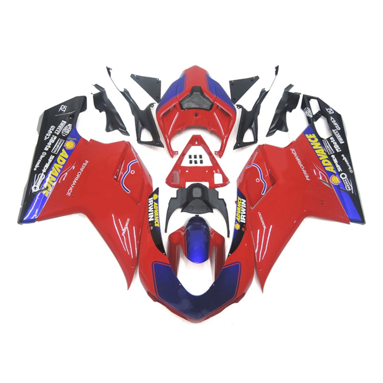 2007-2011 Ducati 1098 1198 848 Kuipset Carrosserie ABS