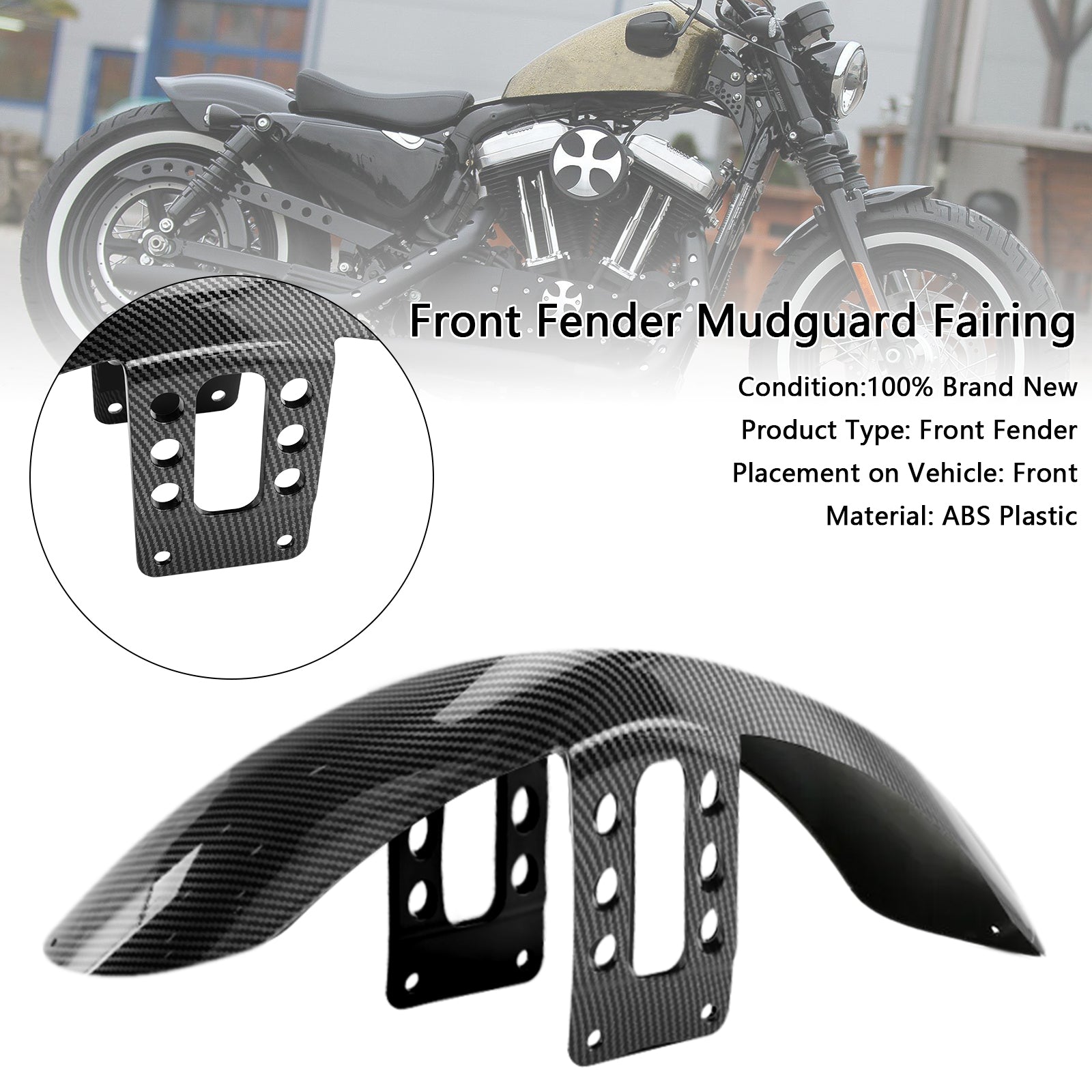 1988-Up Sportster 883 1200 High Front Fender Mudguard Fairing